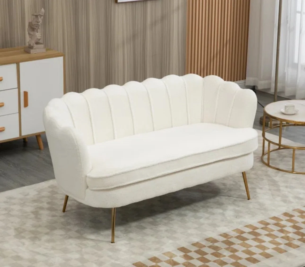 Cream Love Seat