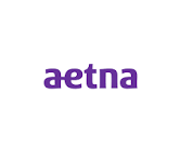 Aetna logo in purple text