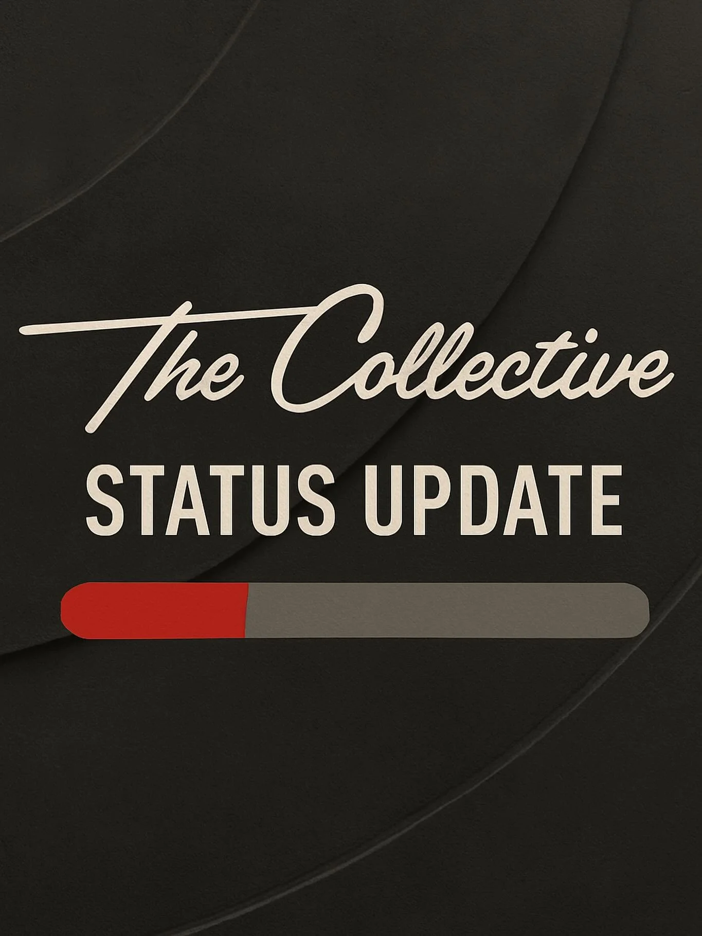 STATUS UPDATE:
We&rsquo;re in the final stages of locking in our lease and loan. Once those are complete, we&rsquo;ll officially break ground and begin bringing The Collective to life.

✅ Equipment orders lined up
✅ Buildout plans ready
✅ Team coming