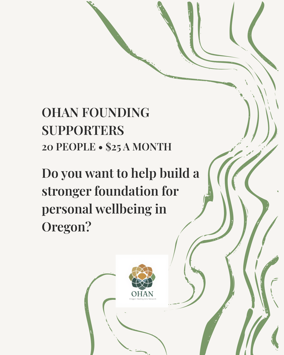 Become an OHAN Founding Supporter