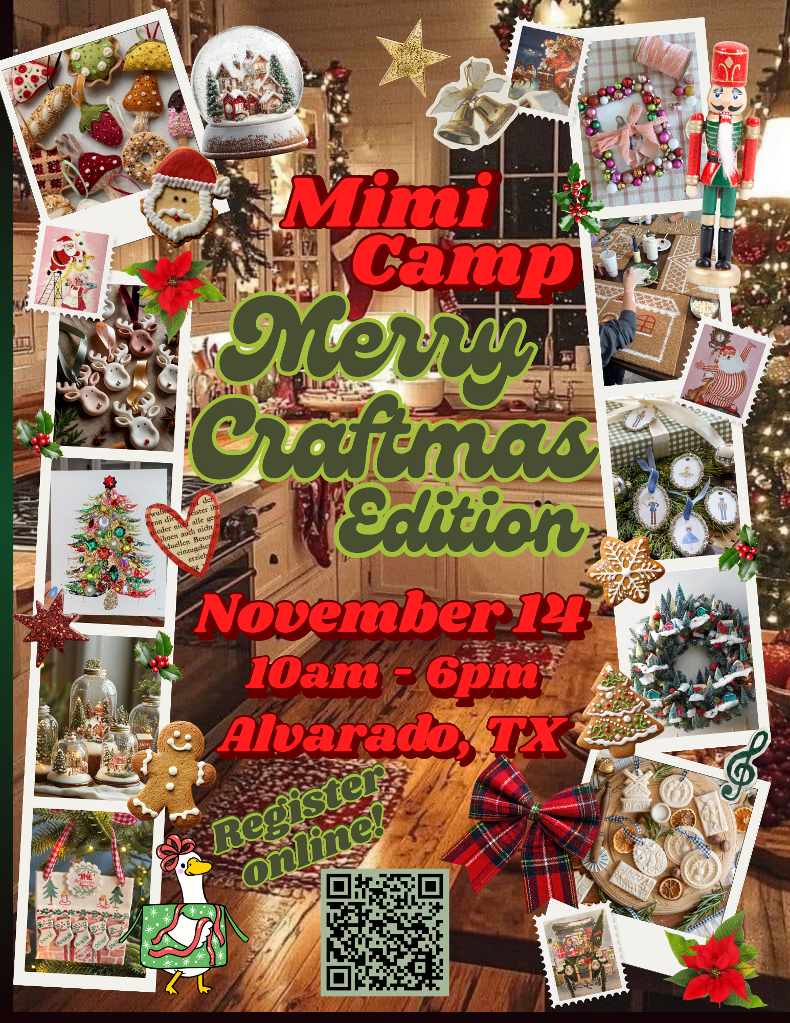 Green and Gold Modern Christmas Party Flyer - 1.png