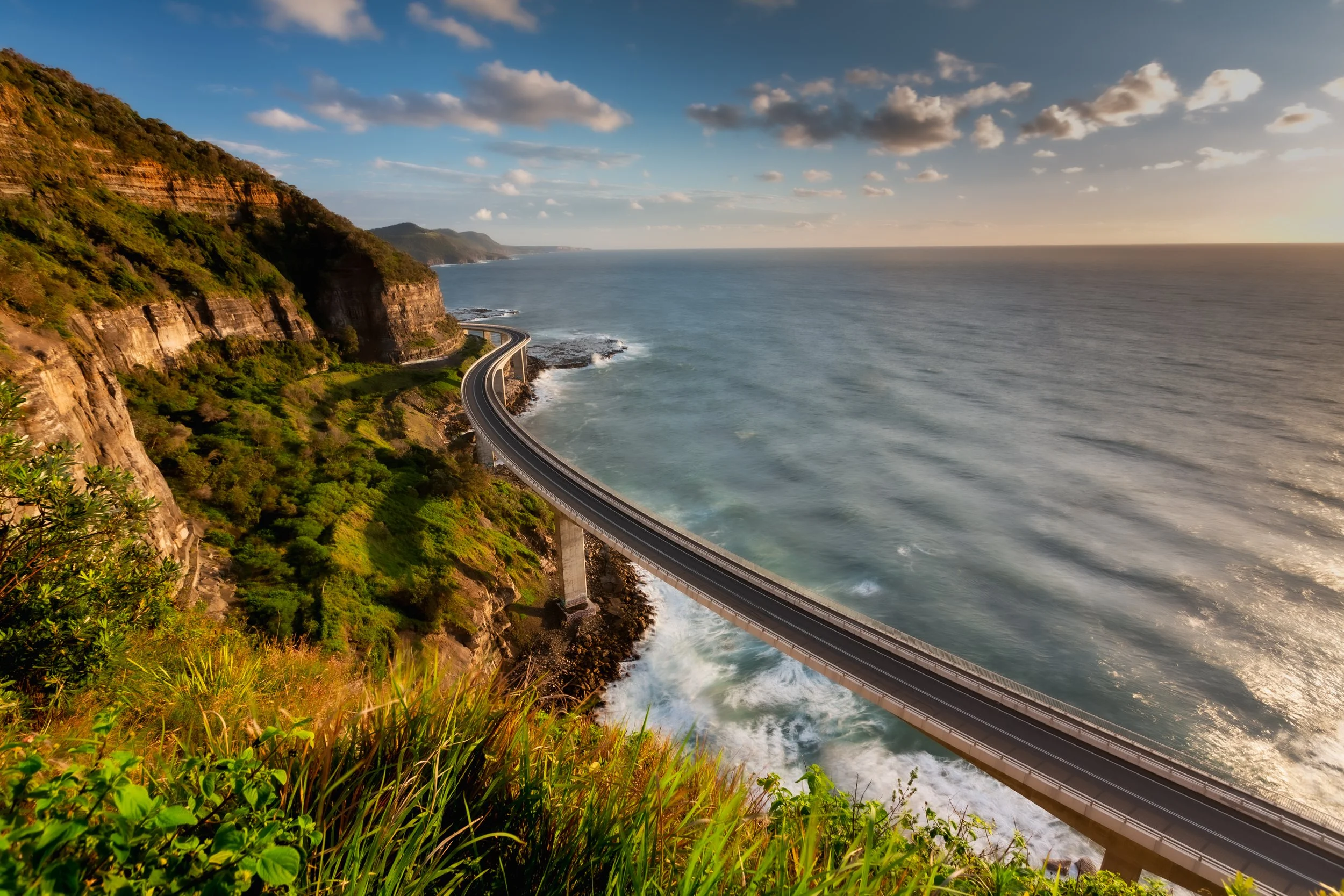 Coastal cliffs and ocean landscape filmed for cinematic storytelling in Australia