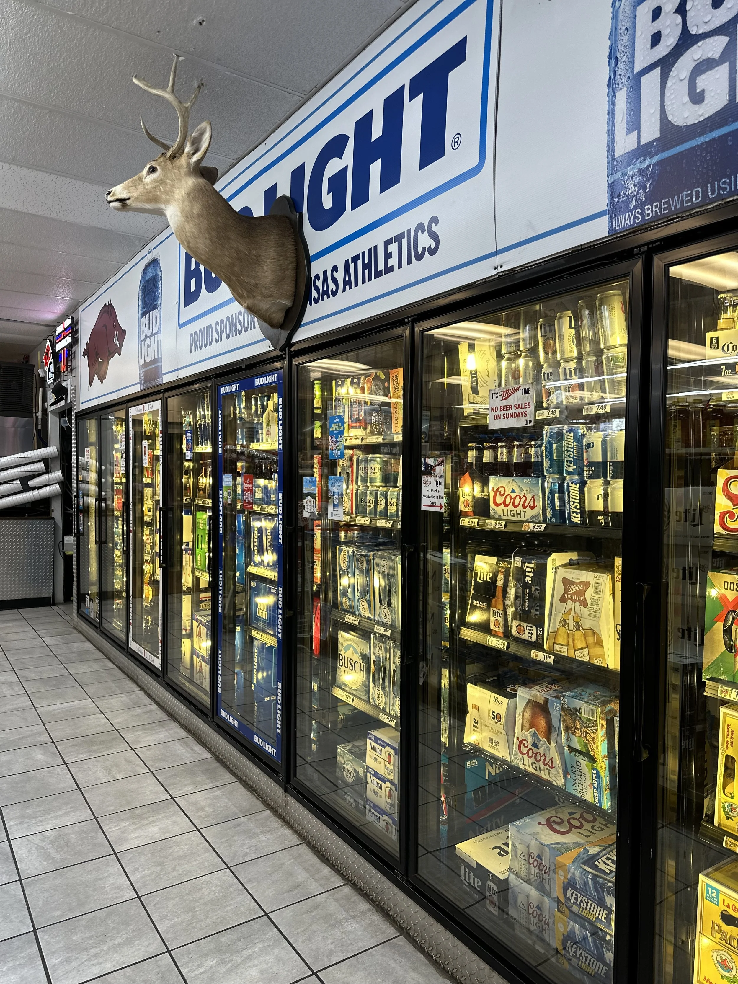 Enjoy a wide range of beers with an additional Beer Cave in the back.