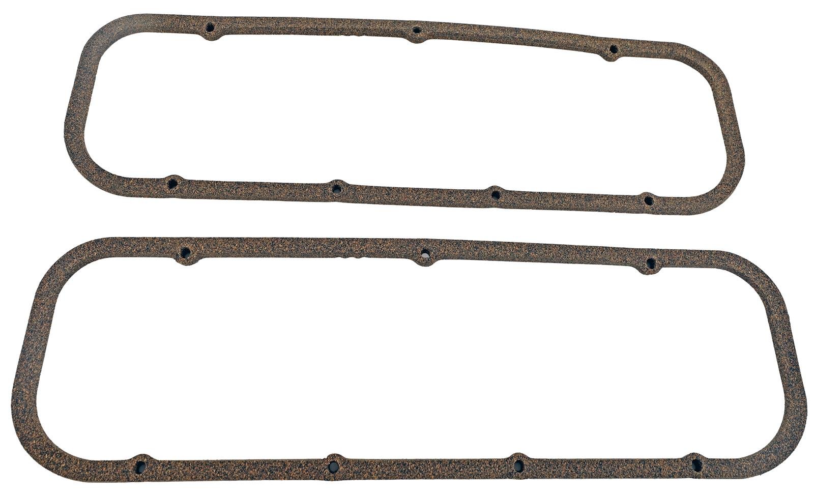 ENGINE WORKS BBC VALVE COVER GASKETS CORK/RUBBER W/ STEEL CORE