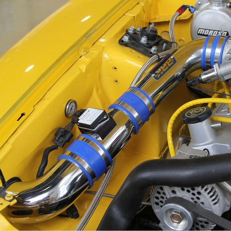 BBK Ford Mustang 5.0 Cold Air Intake Kit Fender well Style Powder Coated Chrome 86-93 FREE SHIPPING