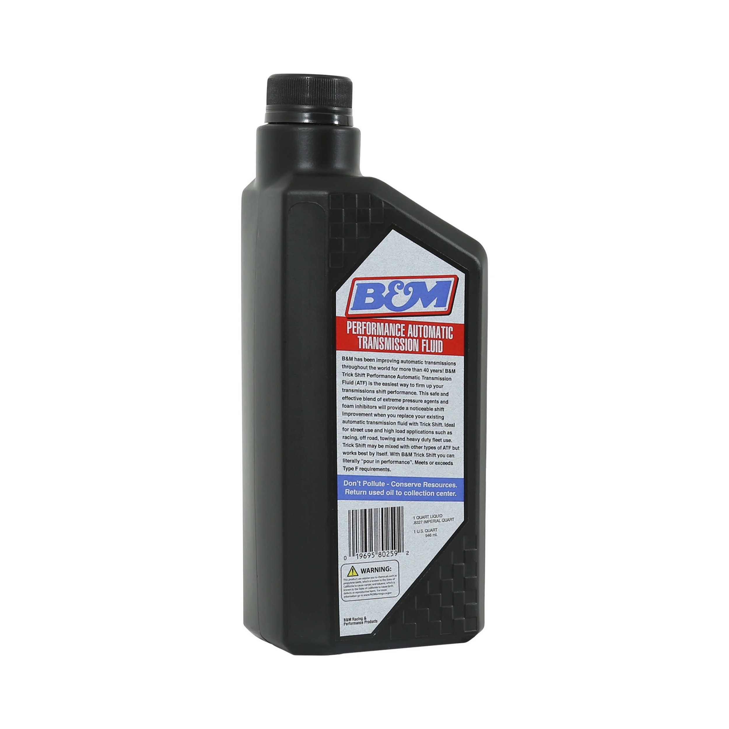 B&M TRICK SHIFT AUTOMATIC TRANSMISSION FLUID - 1 QUART BOTTLE