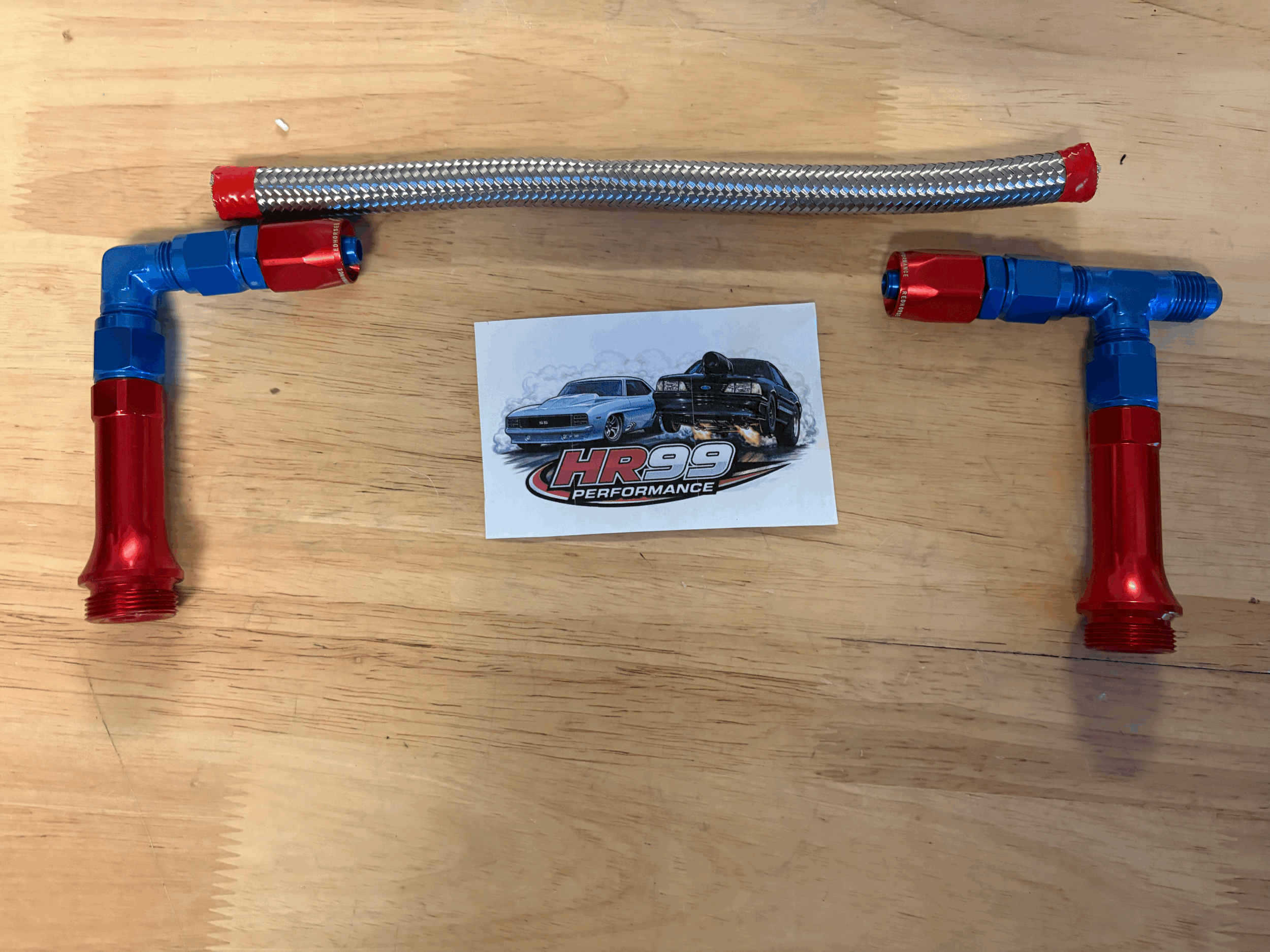 HOLLEY 4150 DUAL FEED STAINLESS BRAIDED FUEL LINE KIT 6AN