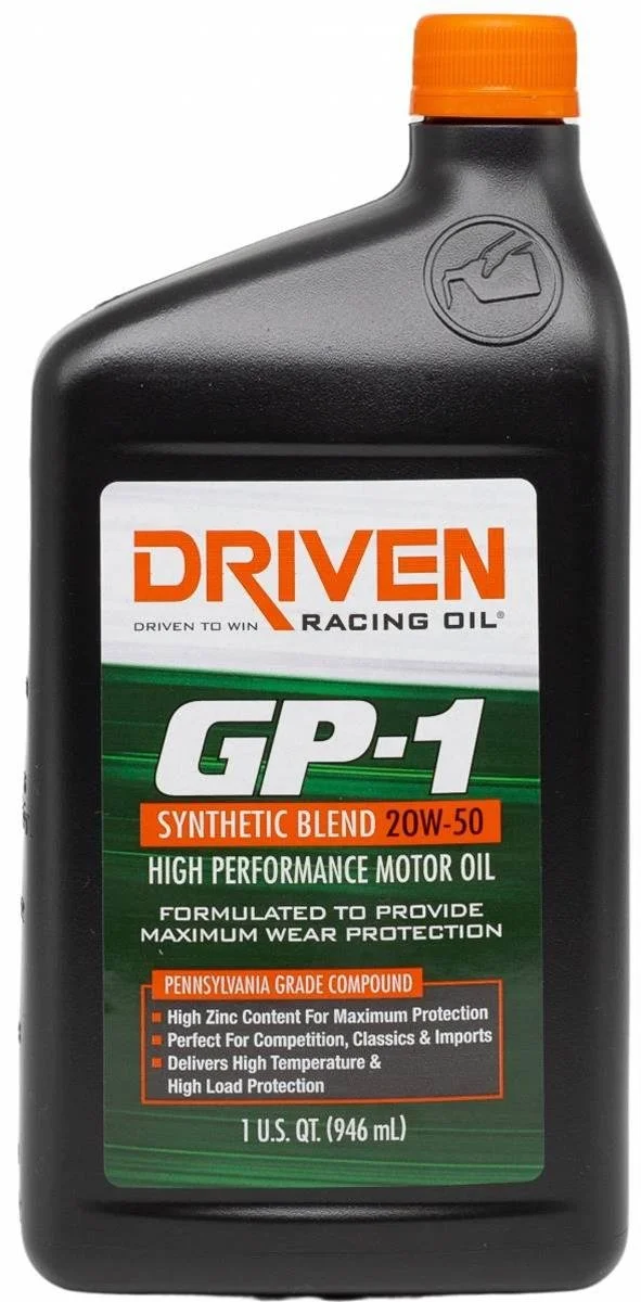 DRIVEN GP-1 SAE 20W-50  SYNTHETIC OIL . Quart