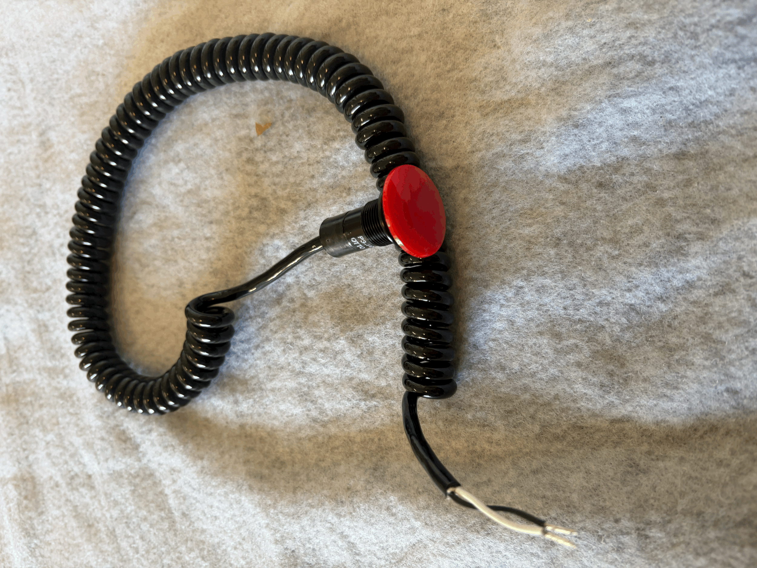 Mushroom Cap Red Push-Button Transbrake Momentary Switch