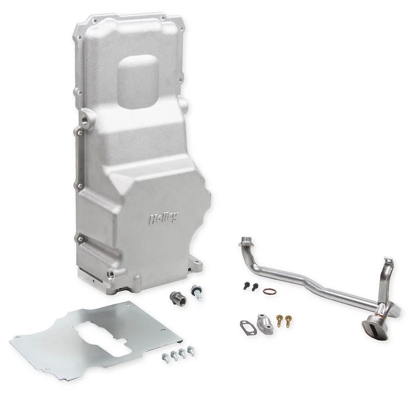 HOLLEY PERFORMANCE RETRO FIT LS OIL PAN KIT FOR 4'' STROKE CRANK . 6 QT.