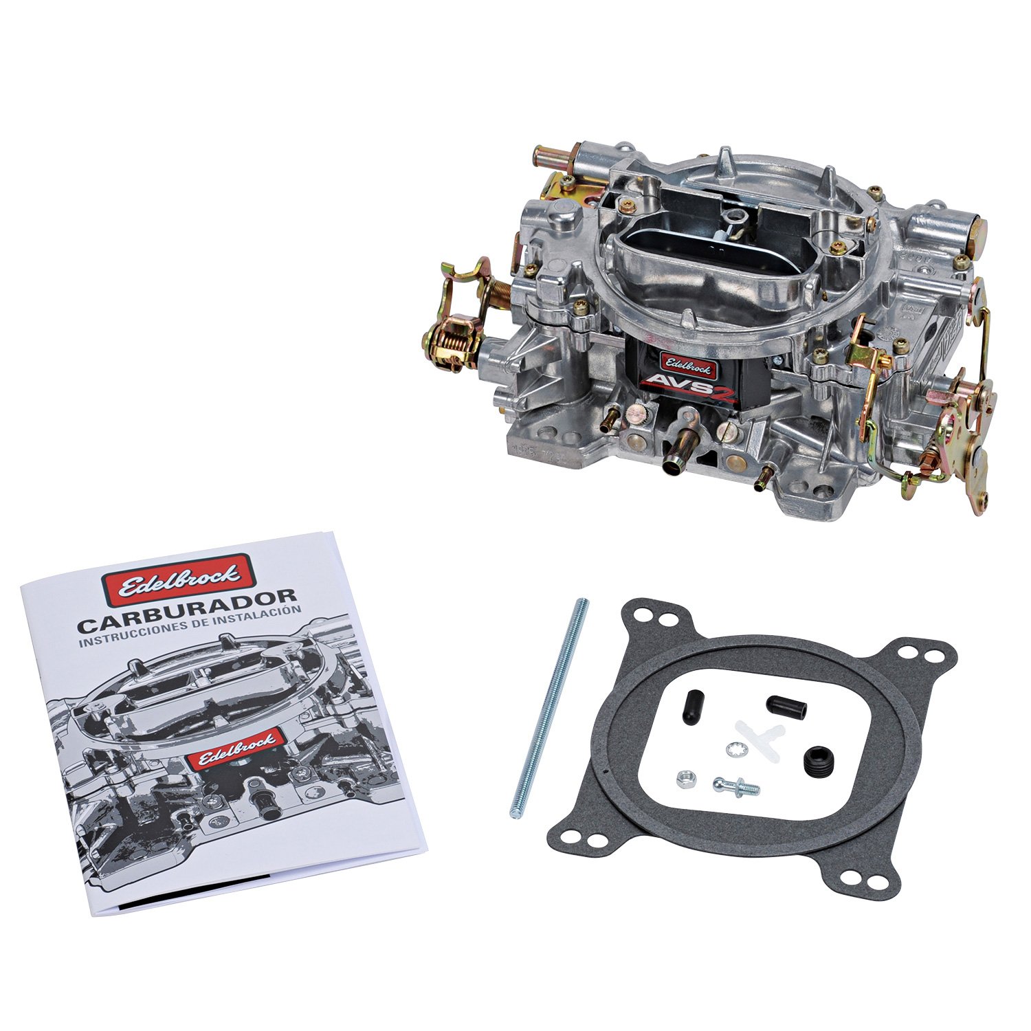 EDELBROCK AVS2 Carburetor #1904 500 CFM With Manual Choke for dual quad manifolds ,