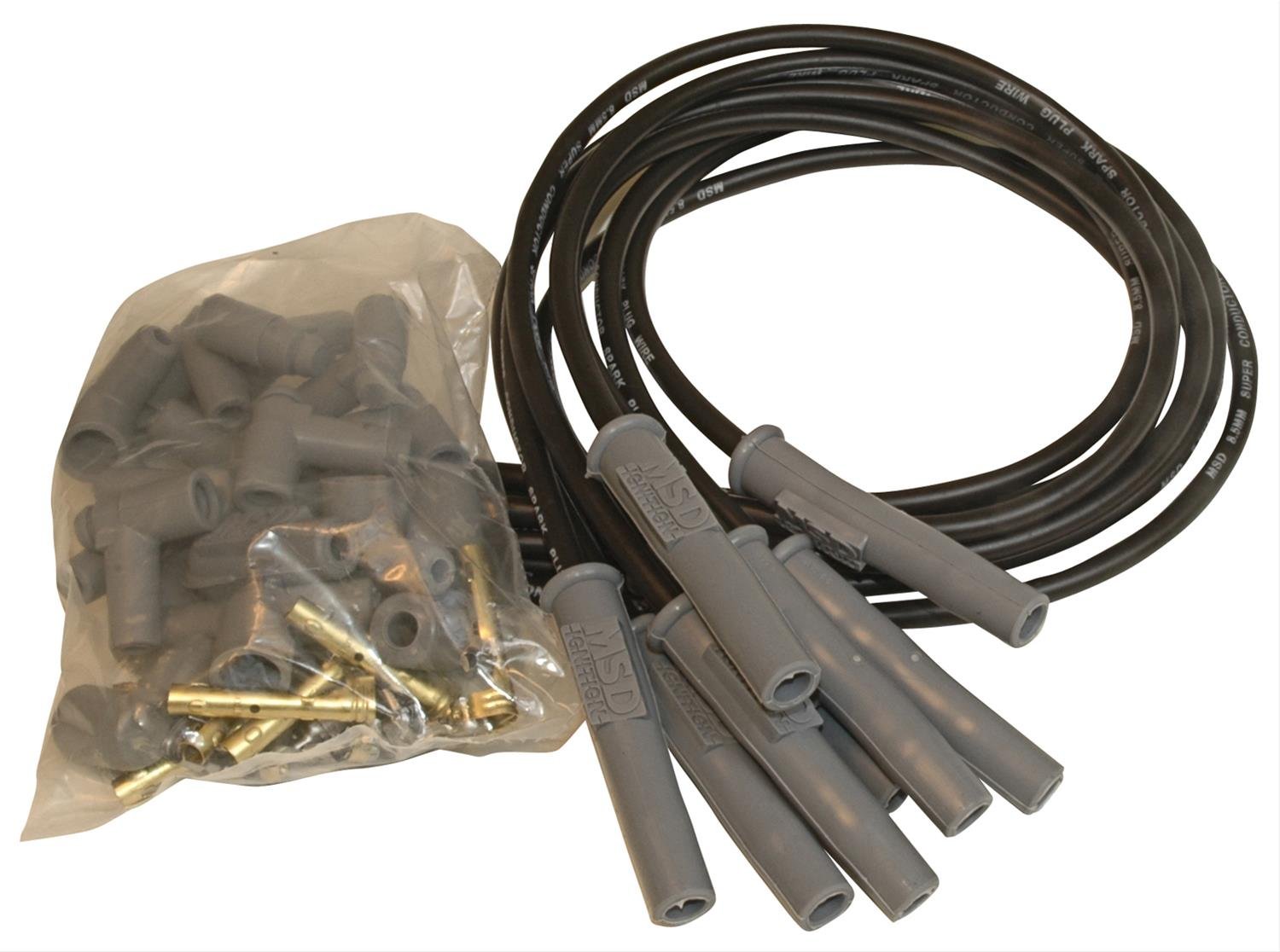 MSD 8.5mm Super Conductor Spark Plug Wire Set UNIVERSAL