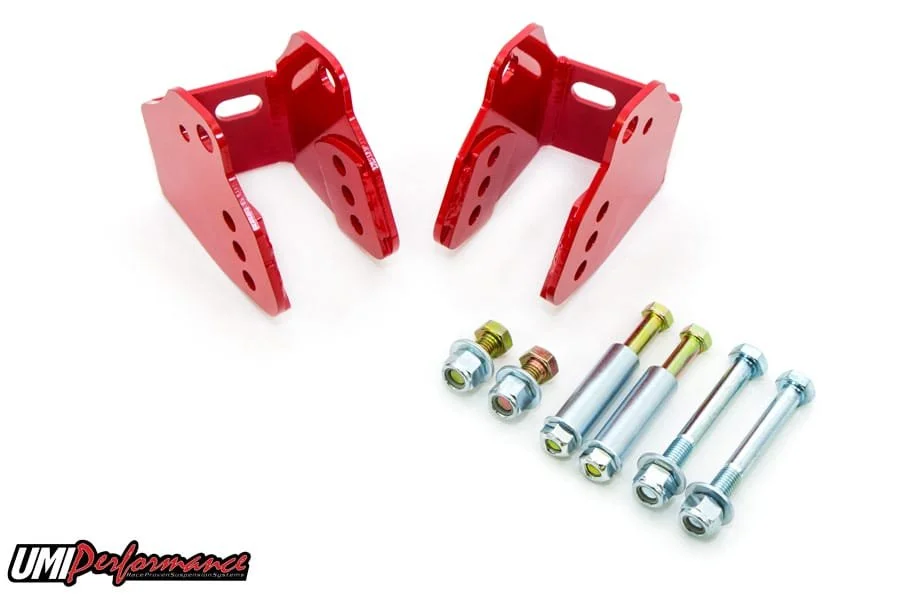 1978-1988 GM G-Body Rear Lower Control Arm Relocation Brackets, Bolt In