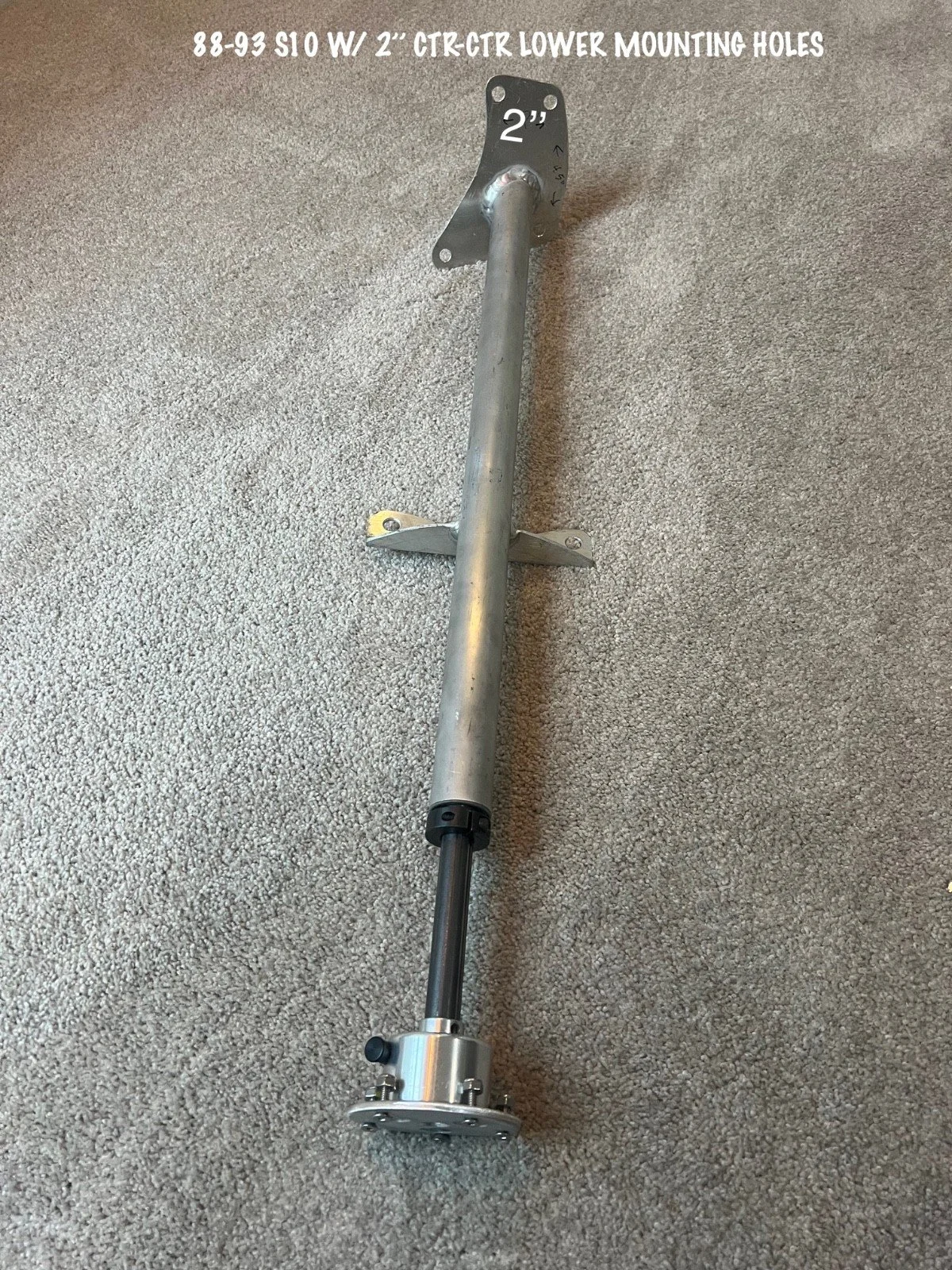 CHEVY S10 88.5-93/94 DRAG RACE ALUMINUM STEERING COLUMN 2.00'' BOLT PATTERN W/ QUIK RELEASE KIT