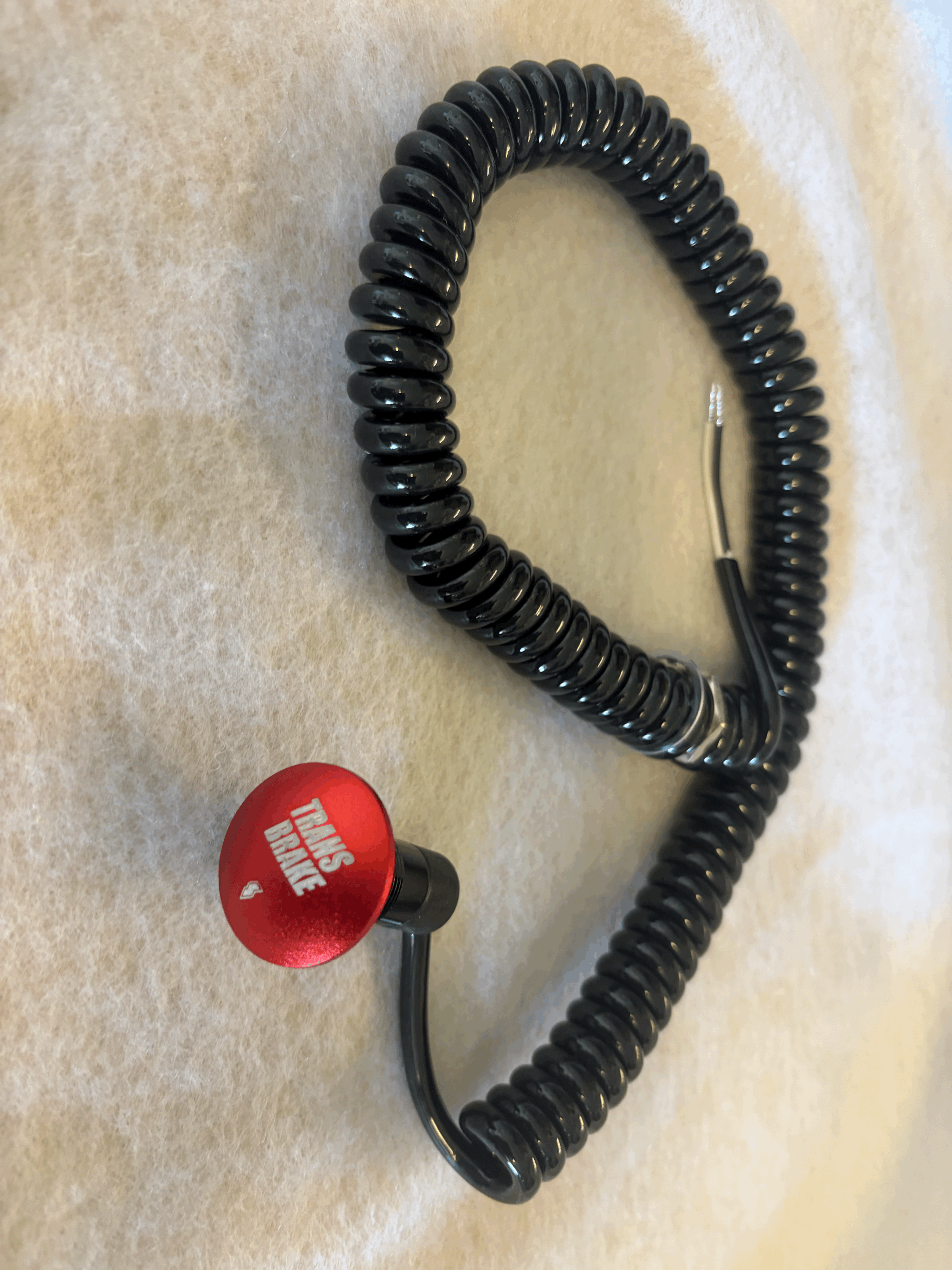 Mushroom Cap Push-Button Switch WITH TRANSBRAKE LOGO