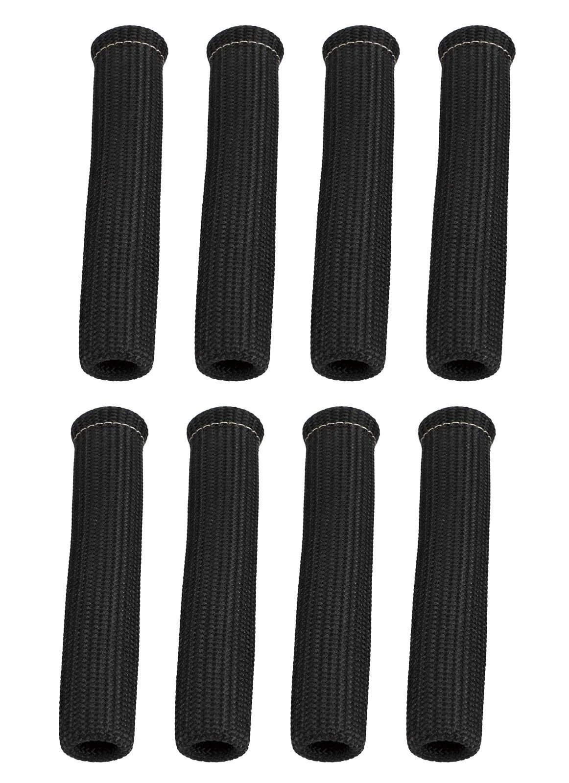 SPARK PLUG WIRE FIRE BOOTS SET OF 8 BLACK  8'' RINGLESS FOR CHEVY LS