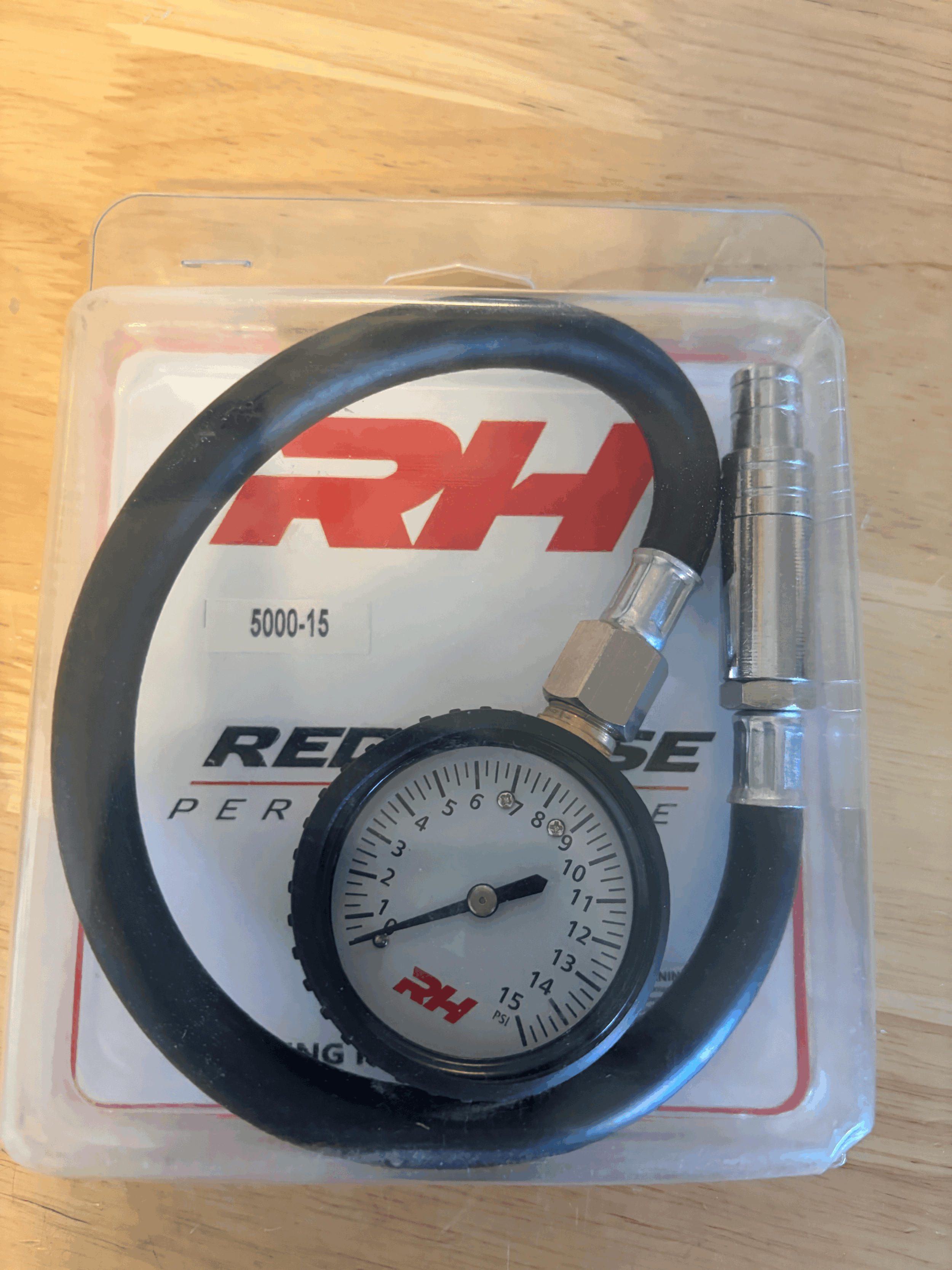 TIRE PRESSURE GAUGE 0-15 PSI