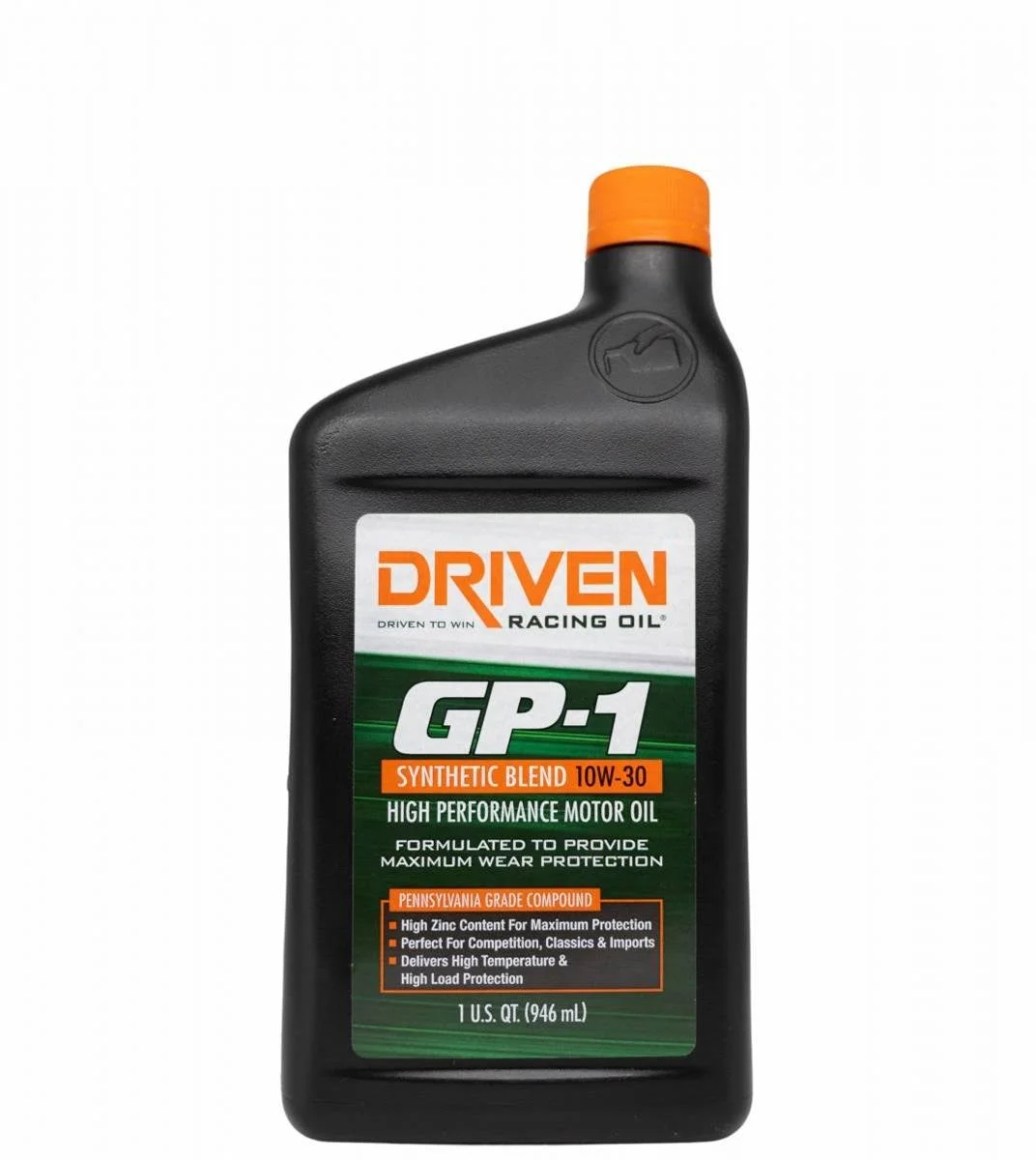 10w30 Driven Racing Oil GP-1 Synthetic Blend High Performance Motor Oil 19306
