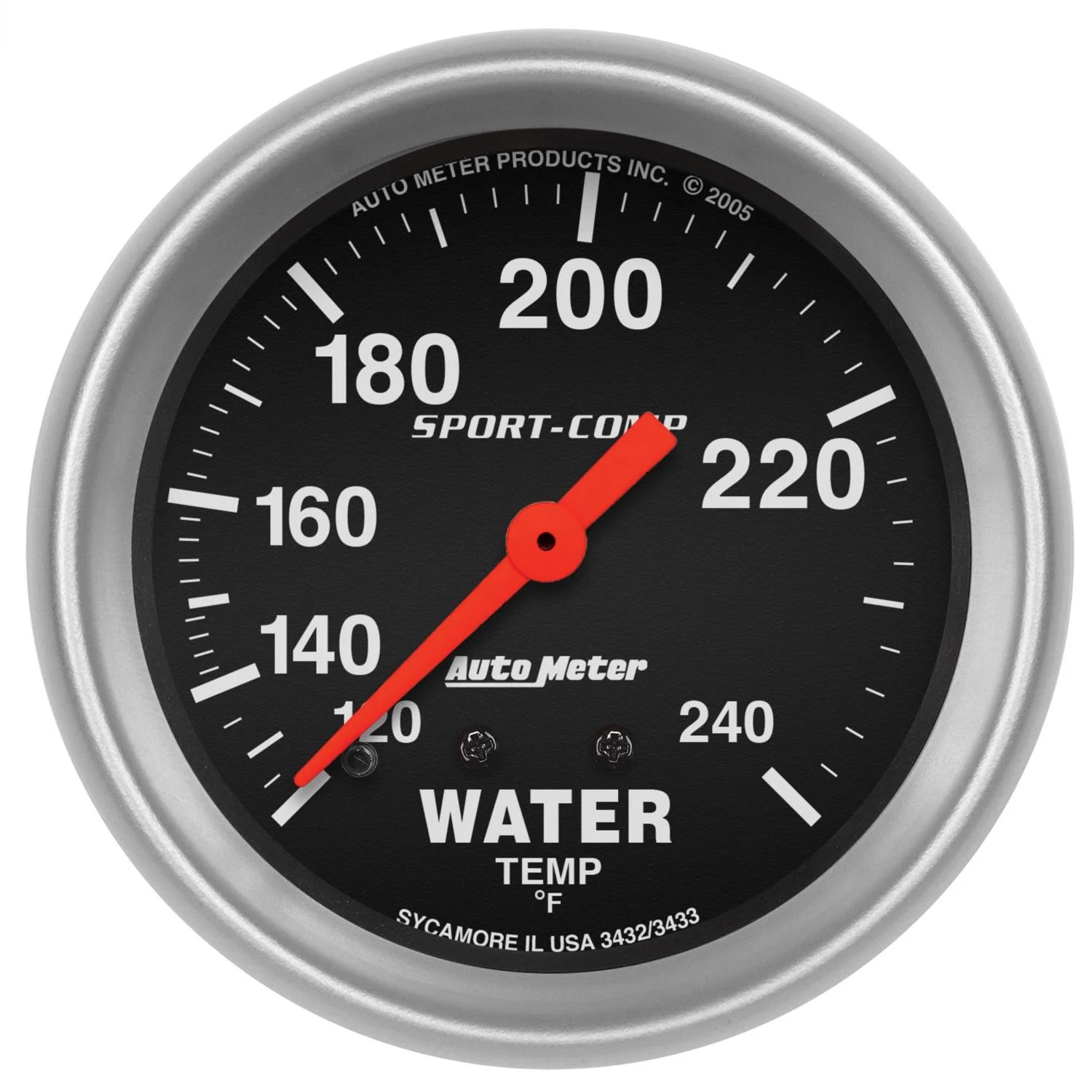 AUTOMETER SPORT COMP WATER TEMP 2 5/8'' GAUGE 3432