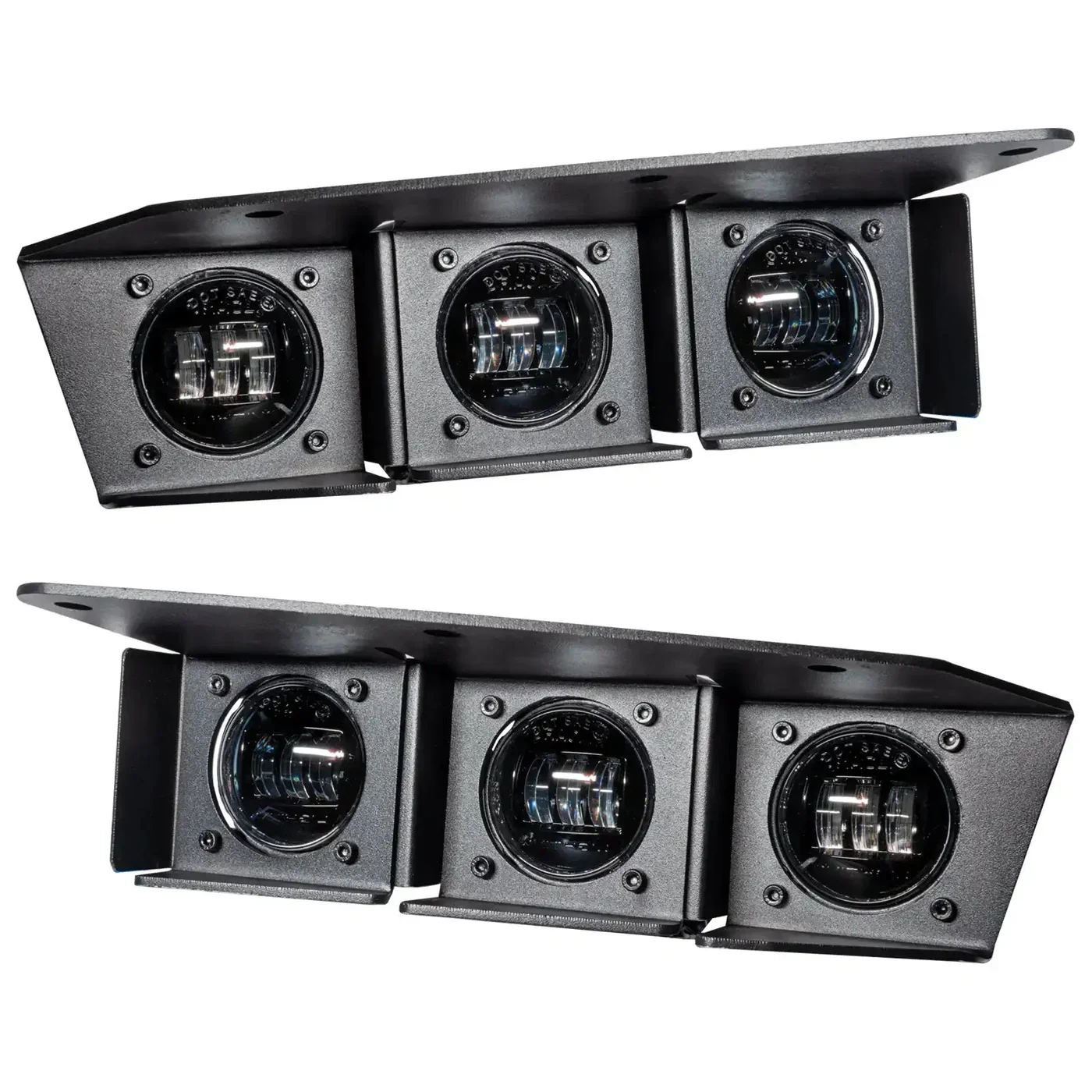 2021-2026 FORD BRONCO TRIPLE LED FOG LIGHT KIT - STEEL MODULAR BUMPER | 90W