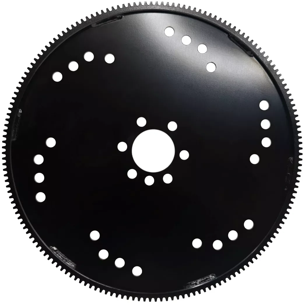 FLEXPLATE, PRO SERIES BLACK, SFI, CHEV SBC 0-Bal with 1 pc seal, 168T, Solid Plate Design, Internal Balance