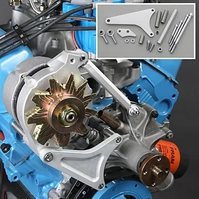 Billet Aluminum SBF 351W Alternator Bracket