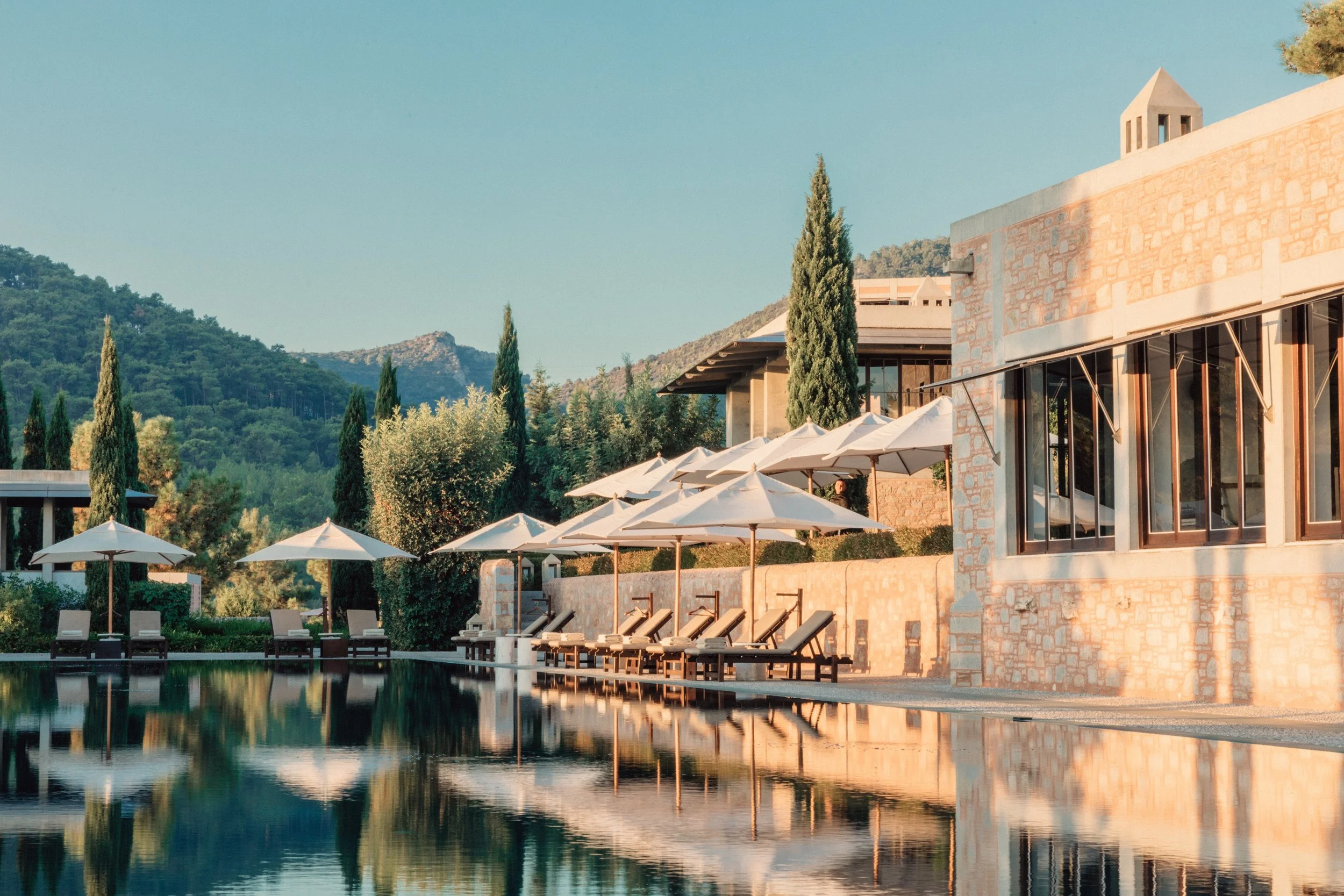 Private pool villa at Amanruya luxury property in Turkey.