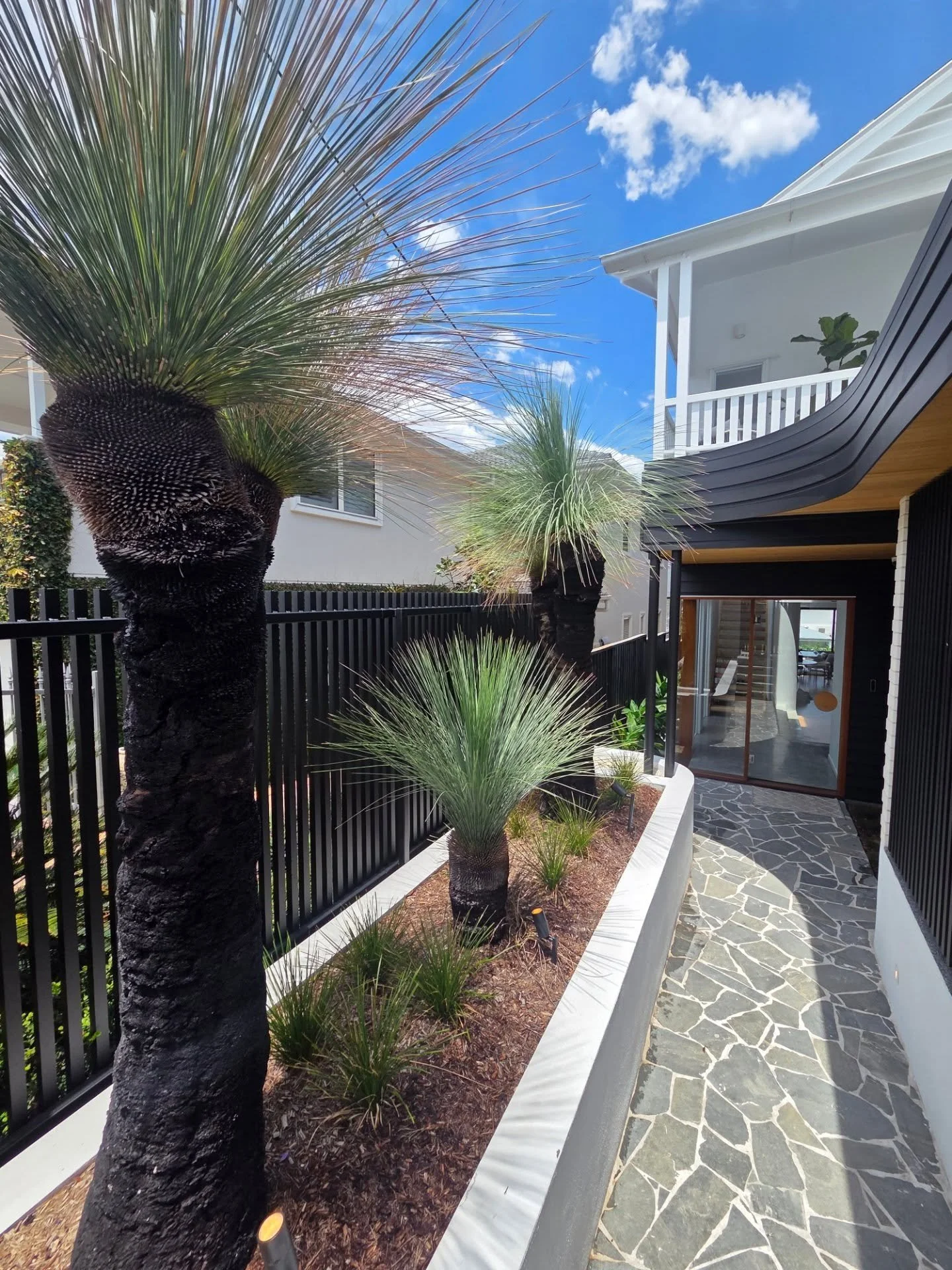 A few hours spent at Wooloowin today to top dress and fertilise the lawns in preparation for the big wet expected tomorrow as well as the arrival of afternoon storm season!

That spring and summer growth flurry is upon us!

How about those grass tree