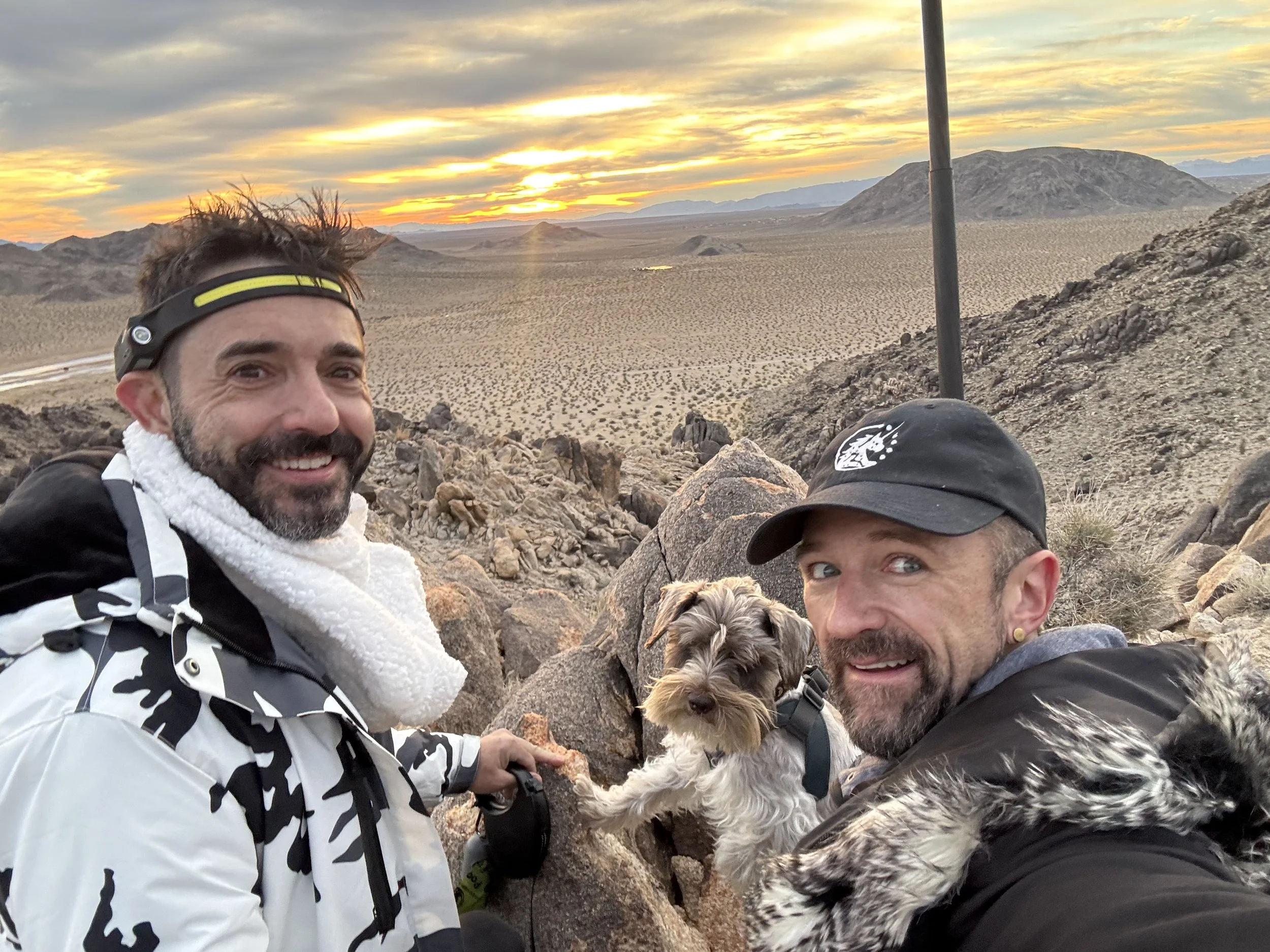 Fran, Justin, and Poppers - your hosts