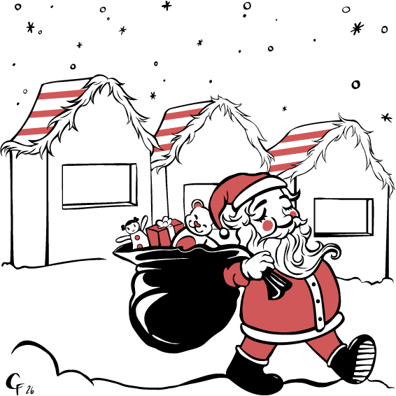 Commissioned artwork for Ottawa’s Chris Kringle Market, Adobe Illustrator