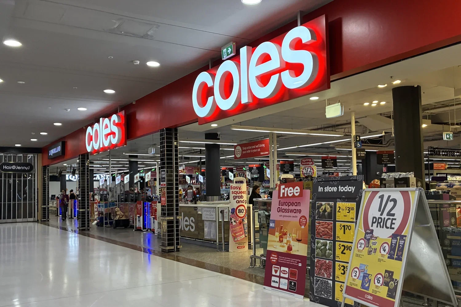 Coles posts $511m half-year profit
