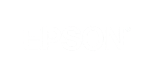 Epson logo in white text on a black background.