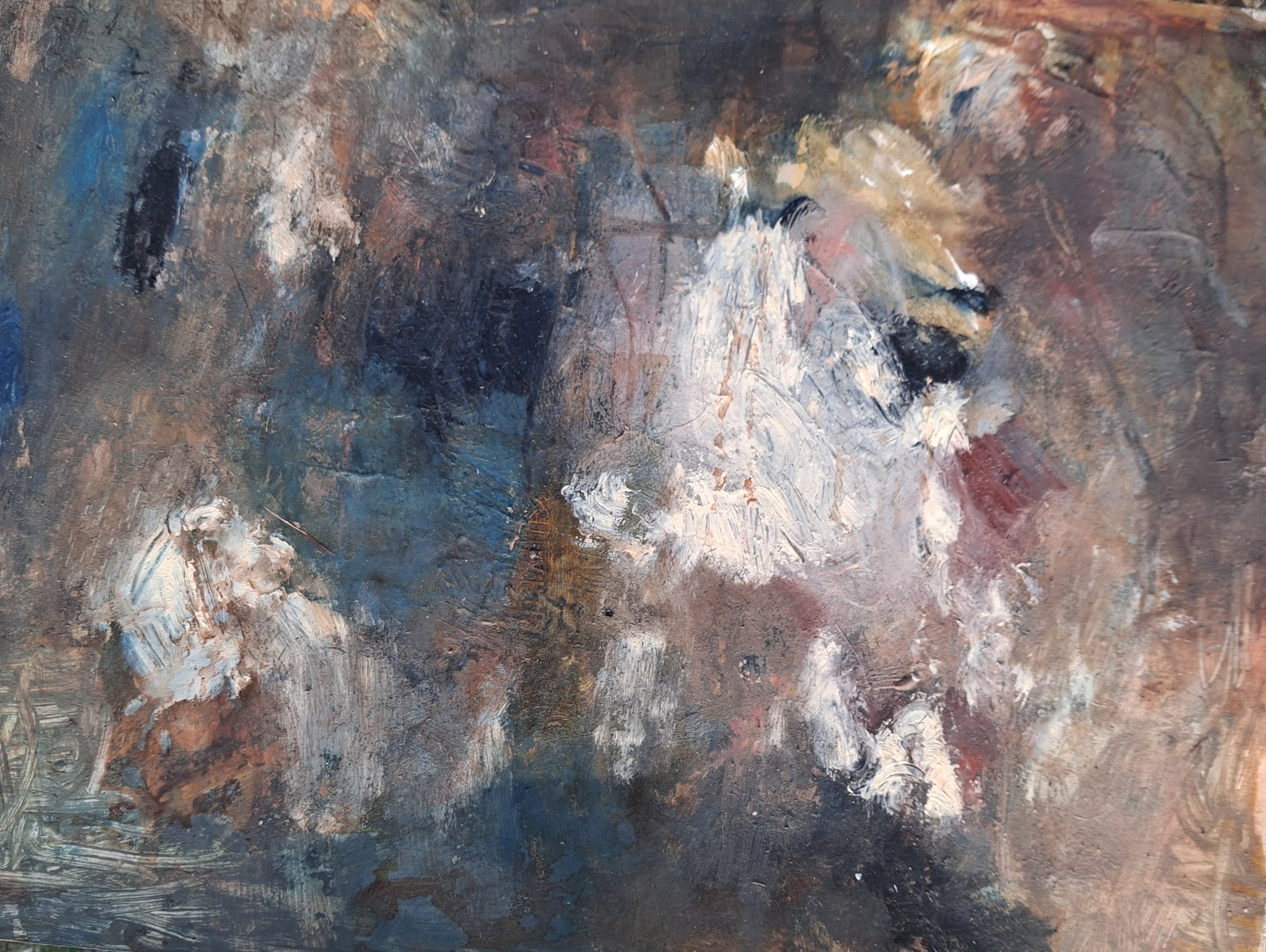 11x14 Abstract on paper (Falling)