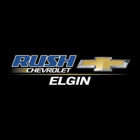 Rush Chevrolet Elgin logo with black background