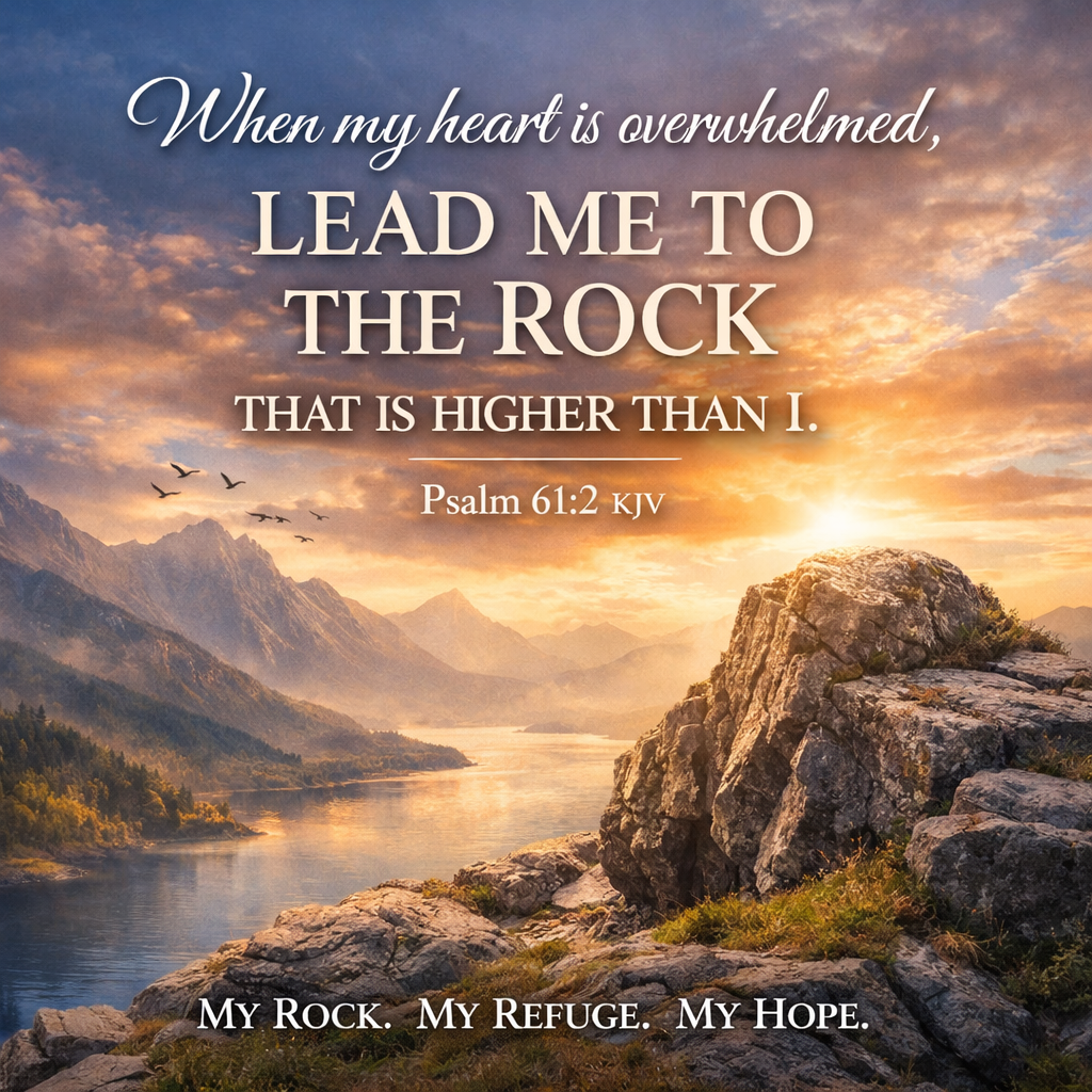When My Heart Is Overwhelmed, Lead Me to the Rock