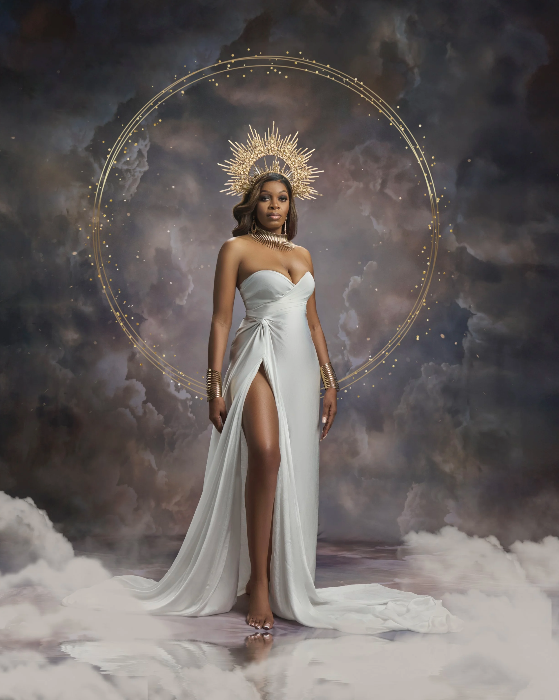 10. White silk fabrics
