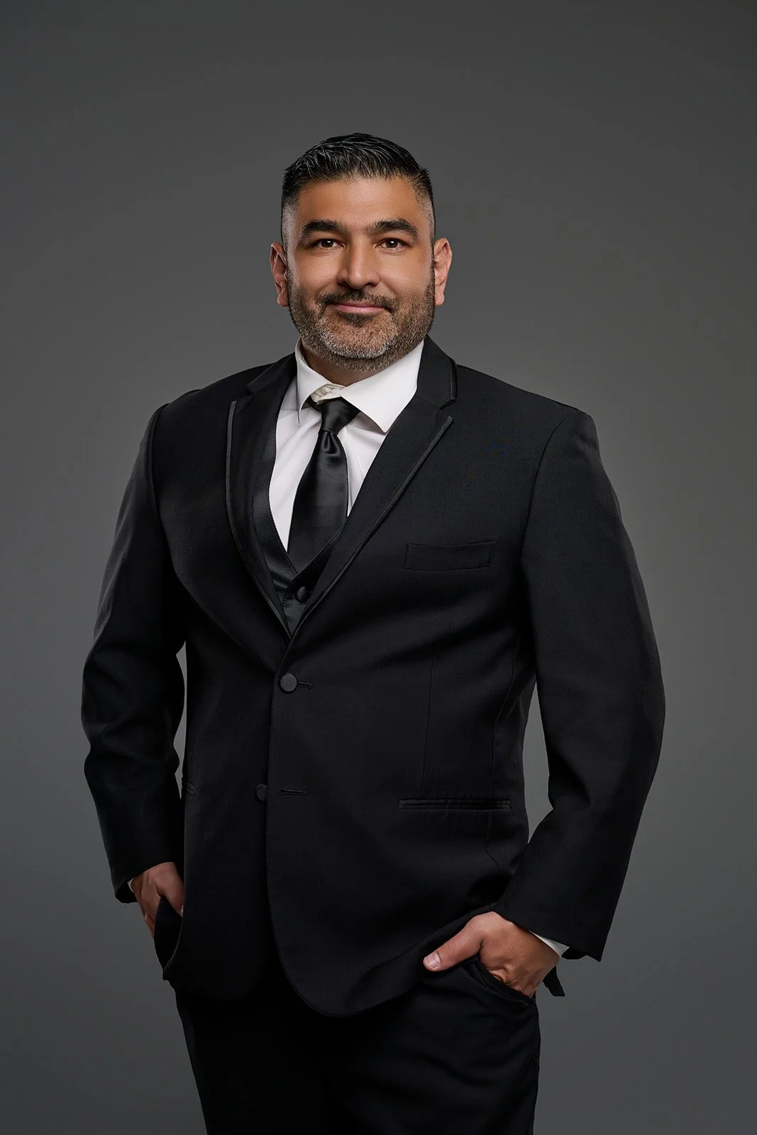 Corporate professional headshot session in a studio serving Houston and Cypress Texas professionals