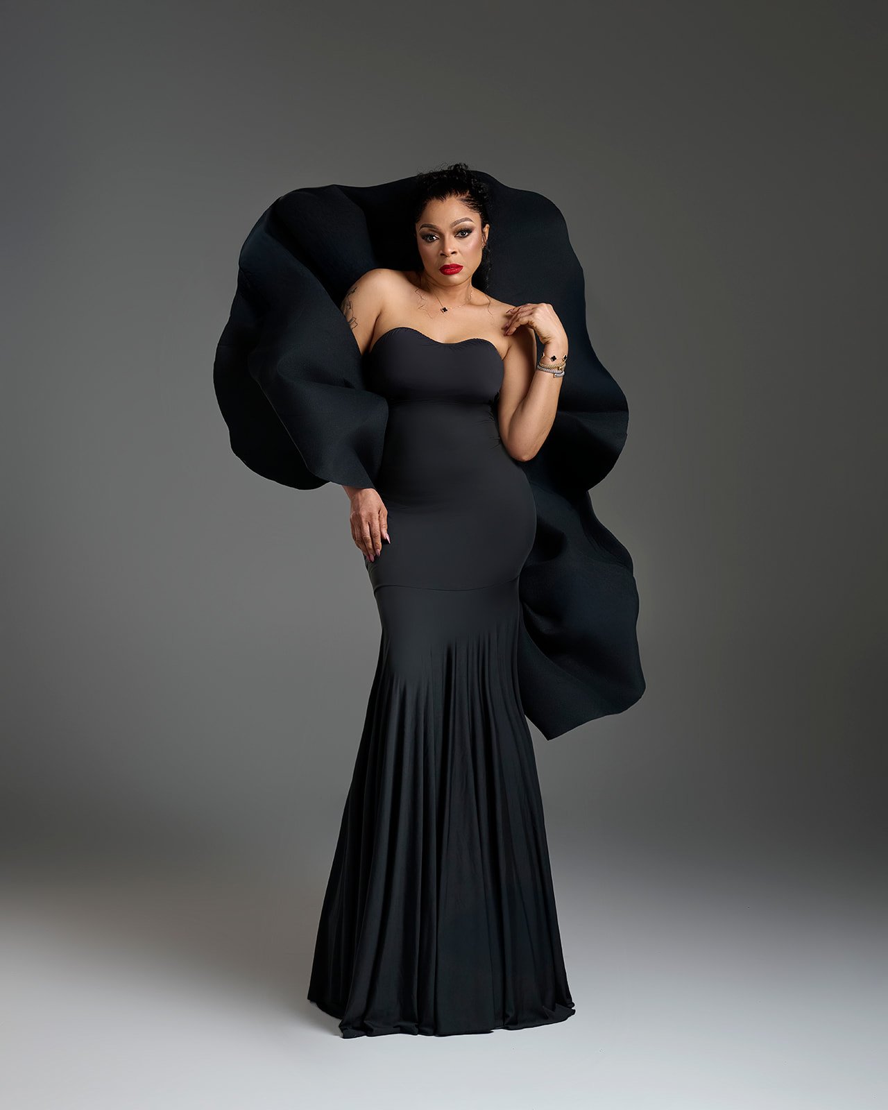 Milestone birthday portrait photographed in a professional Houston portrait studio