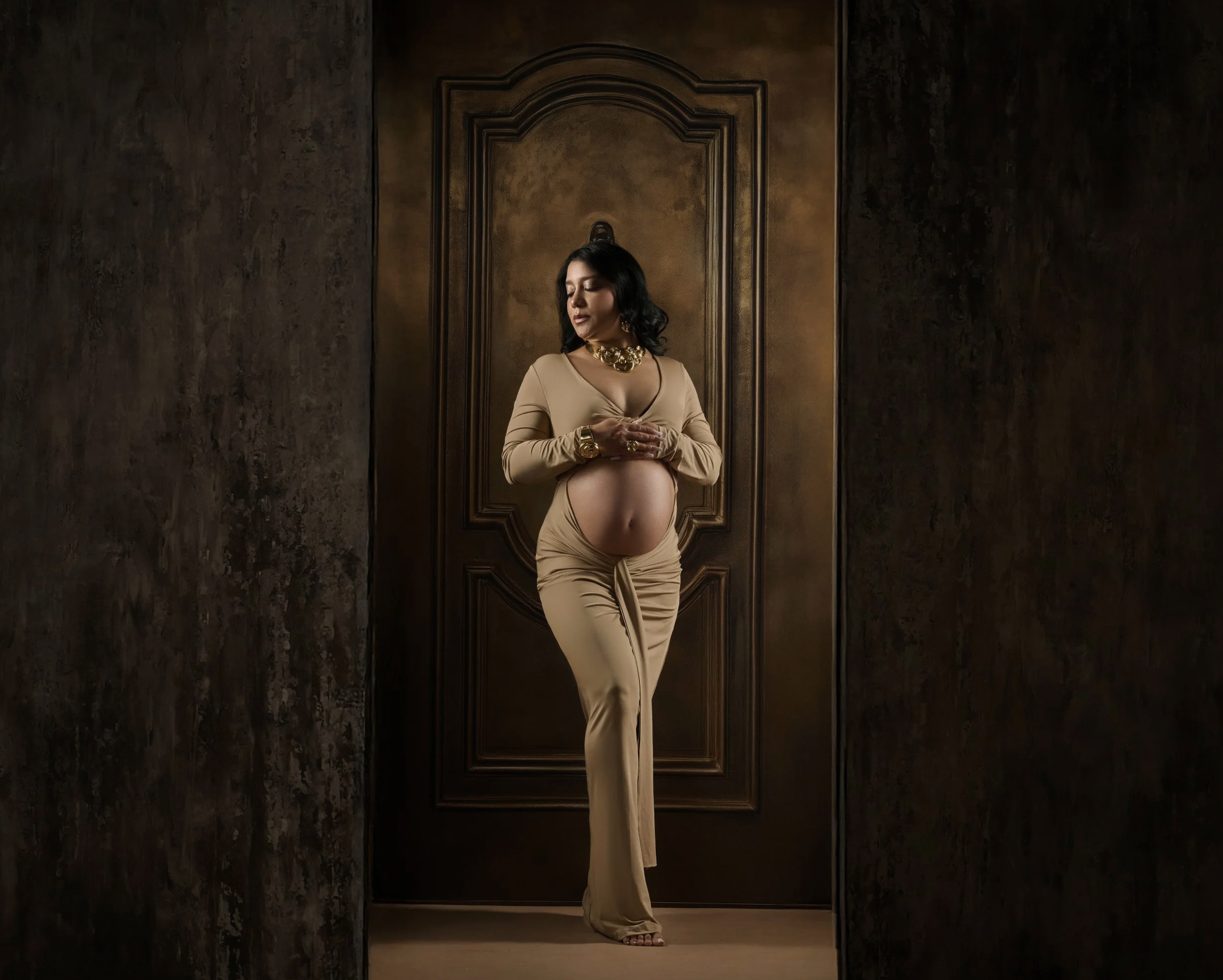 40. Nude Azalea dress (up to XL)