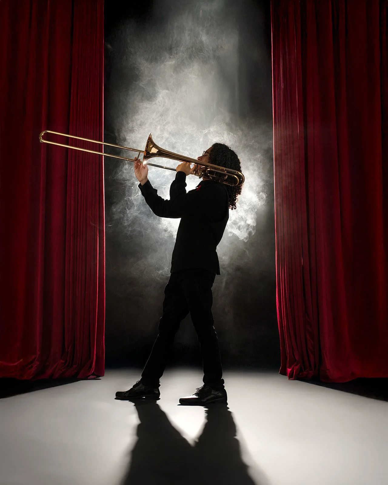 High school senior portrait photographed in a Cypress TX portrait photography studio