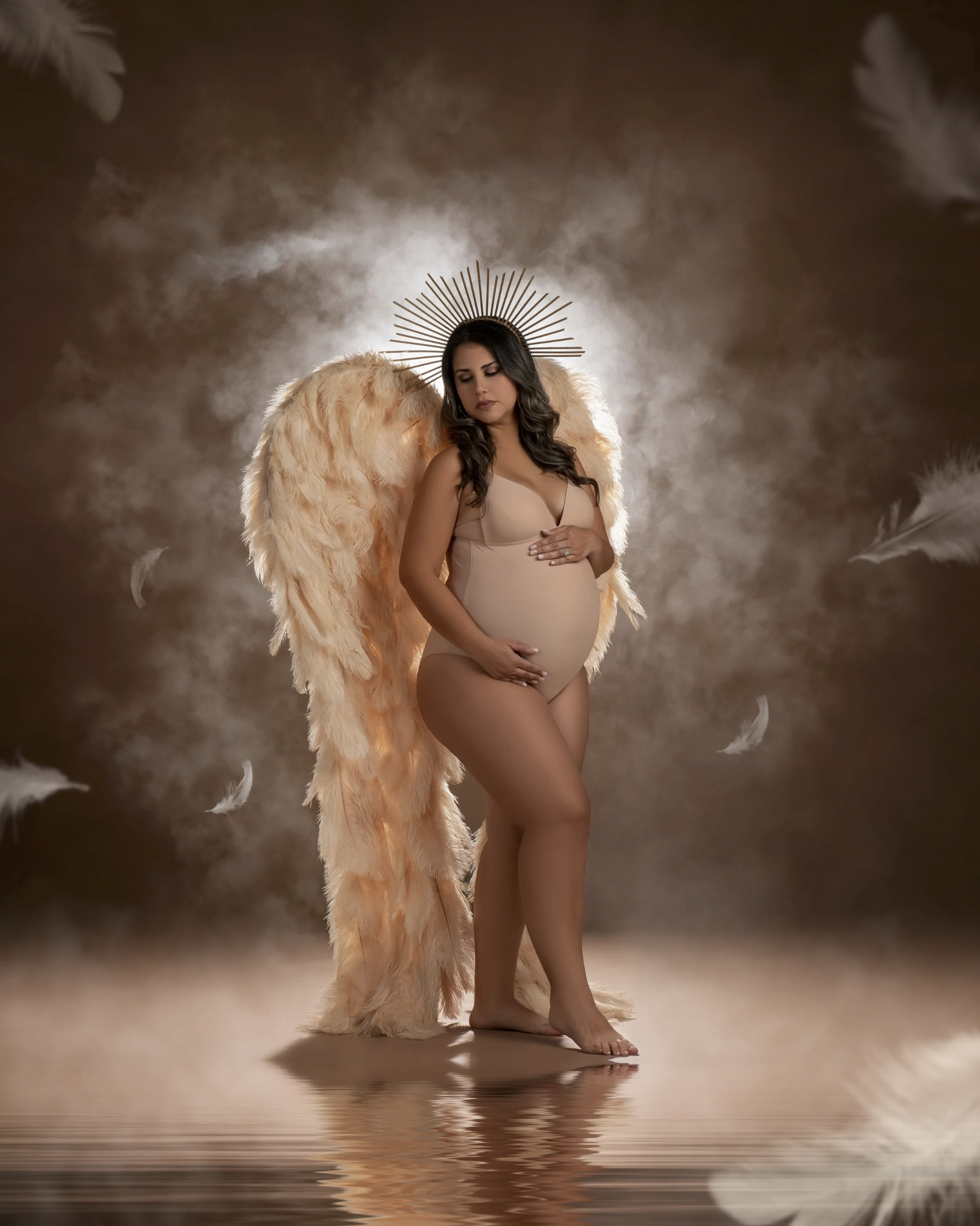 30B. Cream angel wings