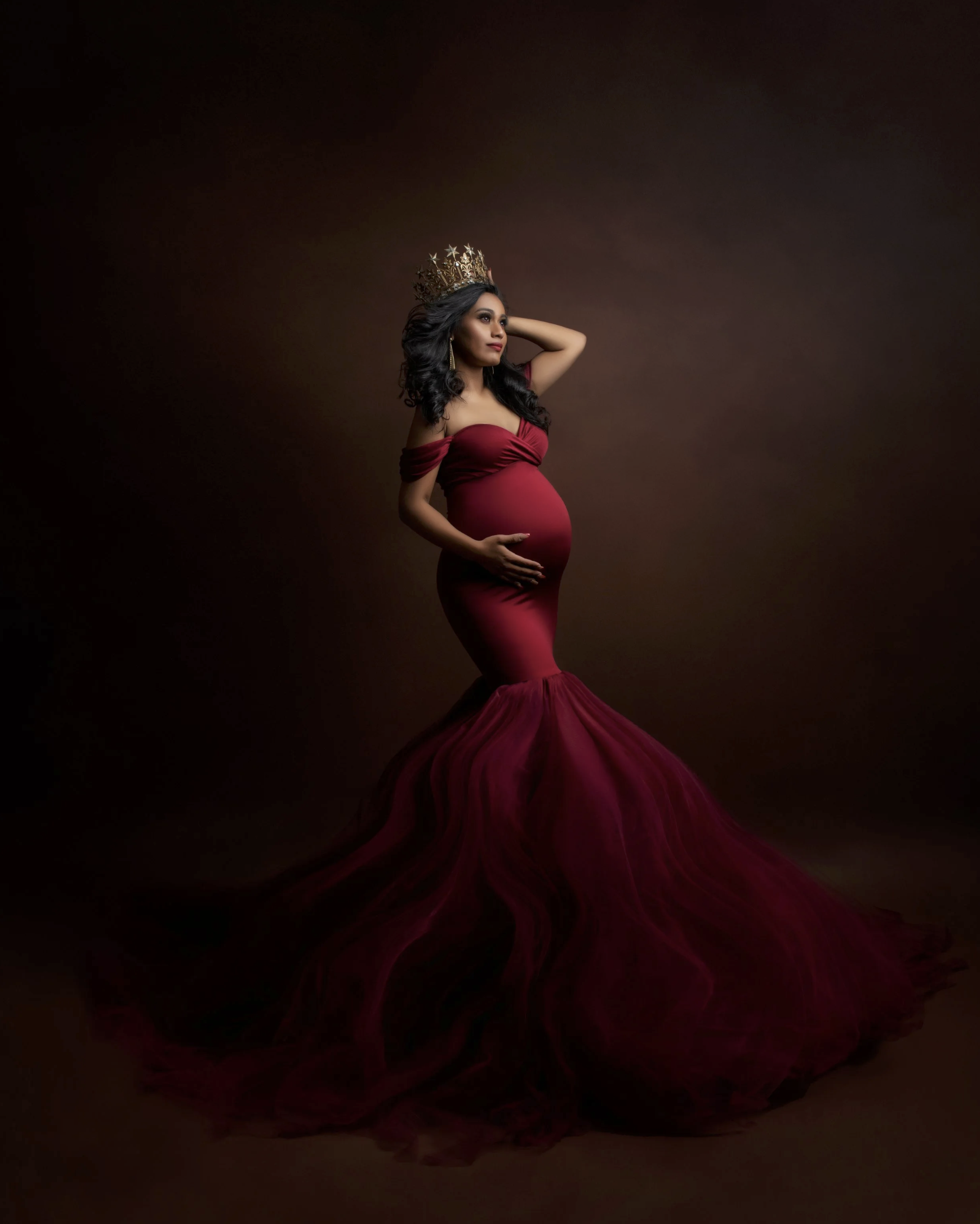 46. Red Ariel gown (one size)