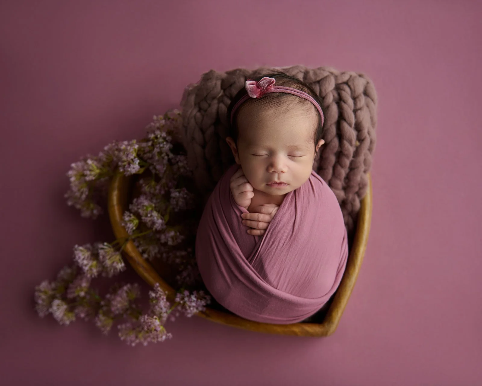 Fine art newborn photography session photographed by Houston portrait photographer Yancy Villatoro