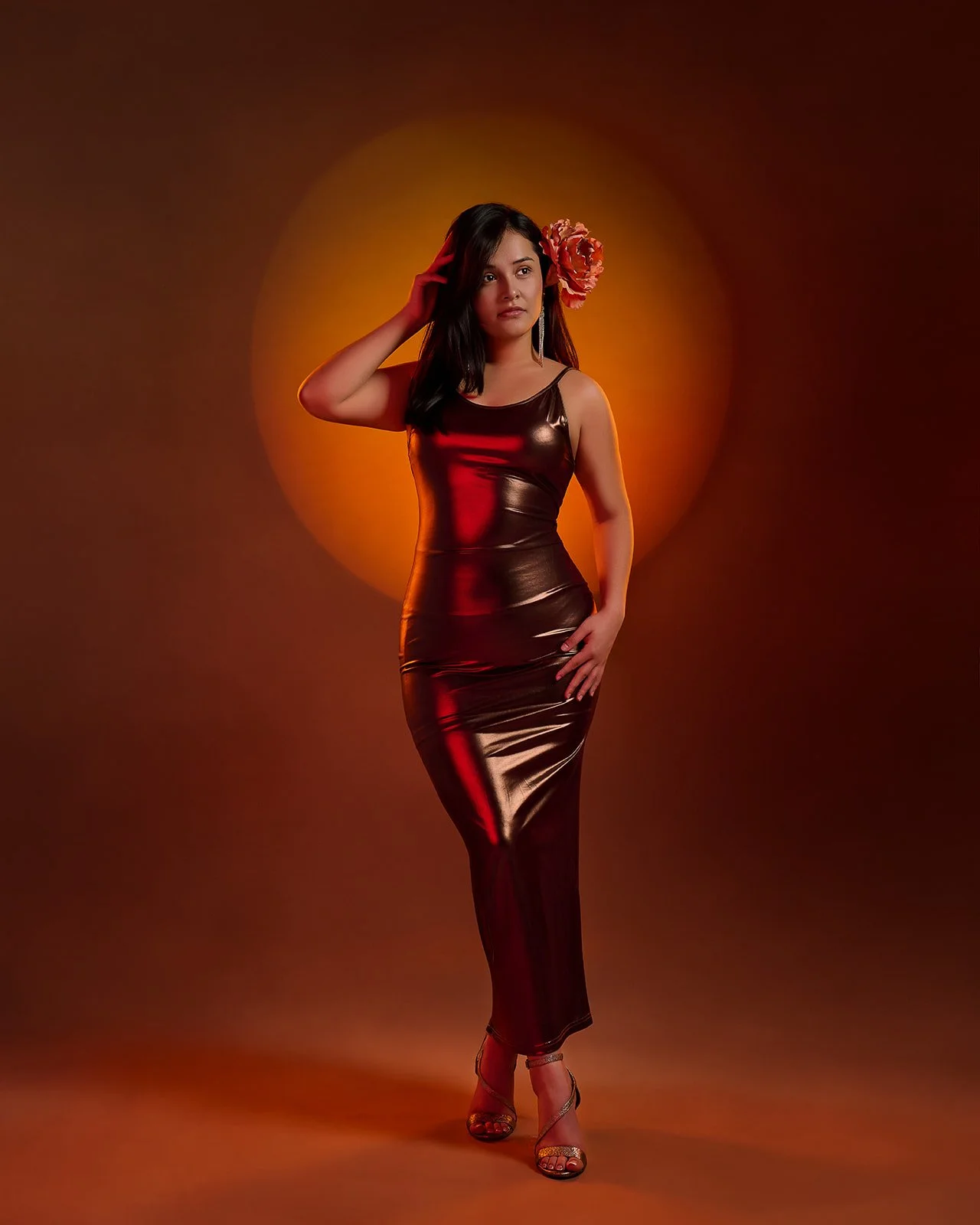 Professional portrait photography session photographed in Houston area studio