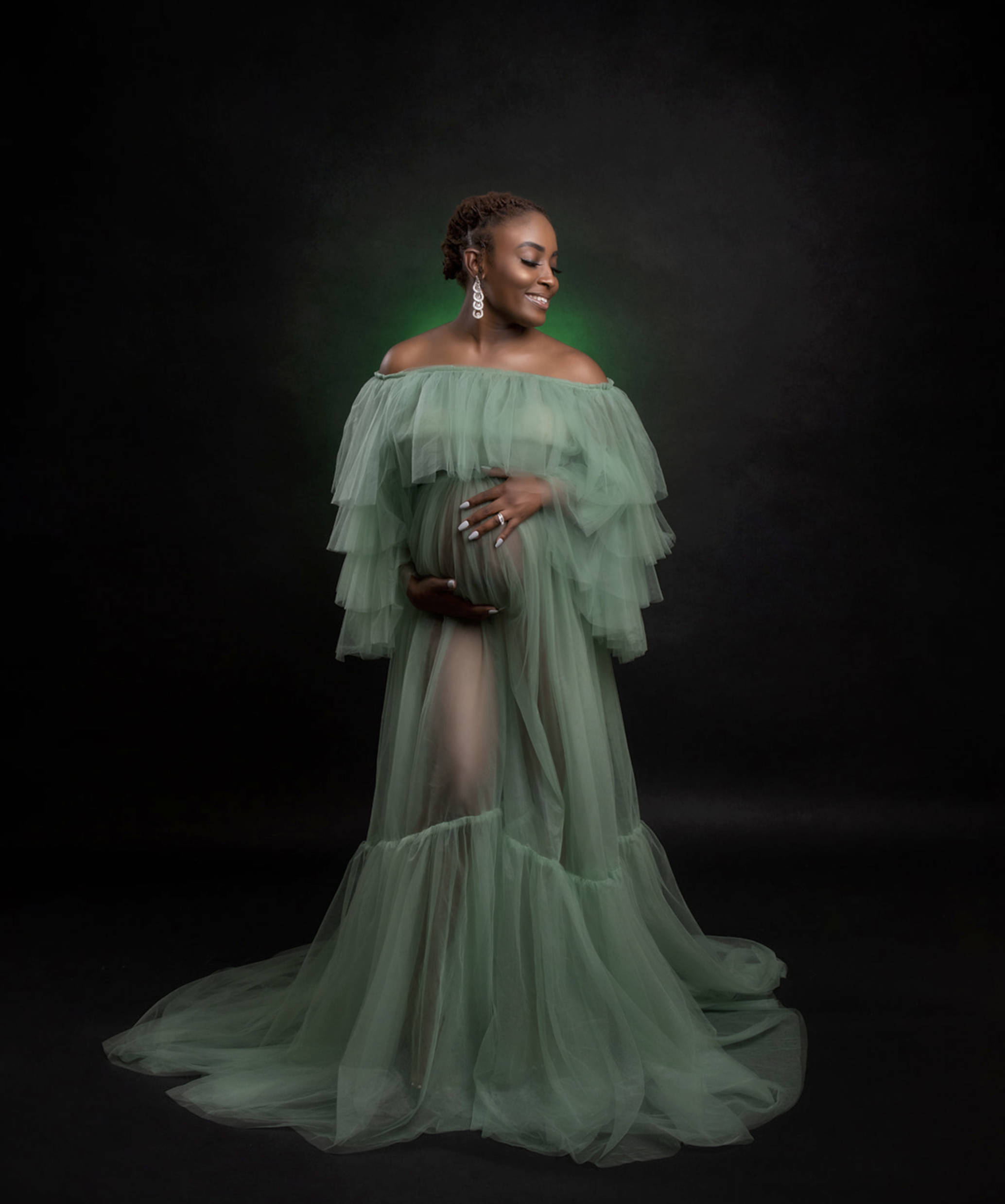 59. Sage Euphemia gown (up to XL)