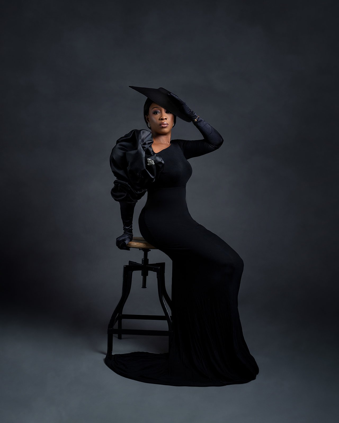 Milestone portrait session highlighting confidence and personality photographed in Houston studio