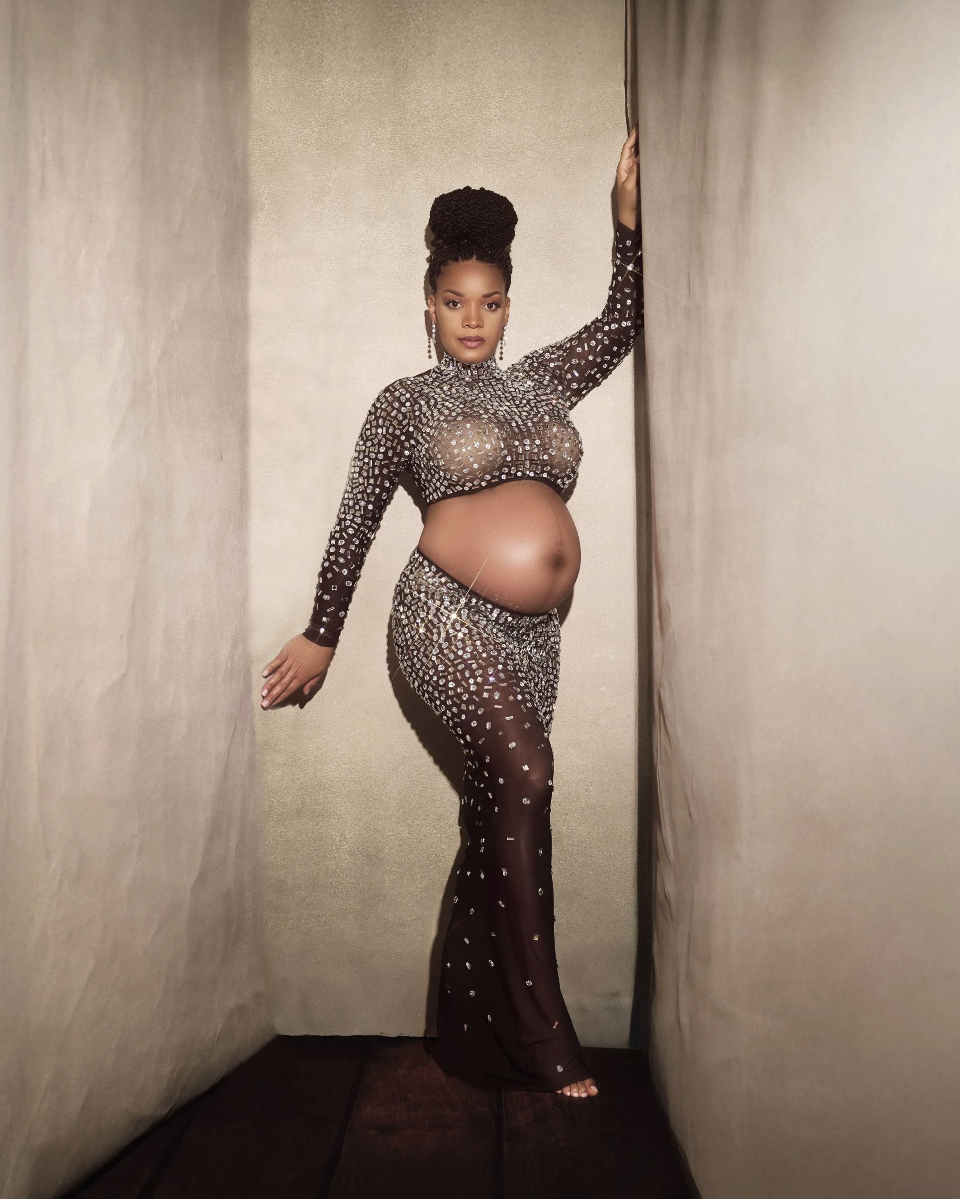 52C. Celine Diamond skirt set (up to L)