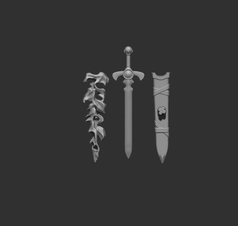 Figure WarDude  Sword& Flame