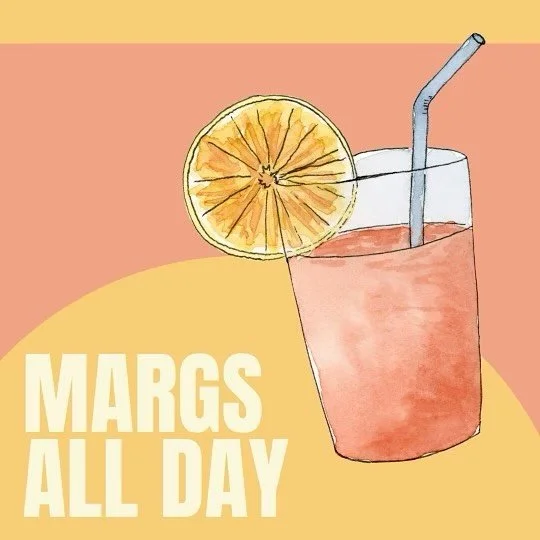 Happy hour all day every day with Coastal Margaritas 🥂🍋&zwj;🟩