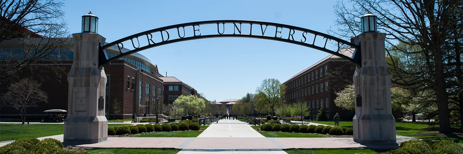 Archway at Purdue entrance